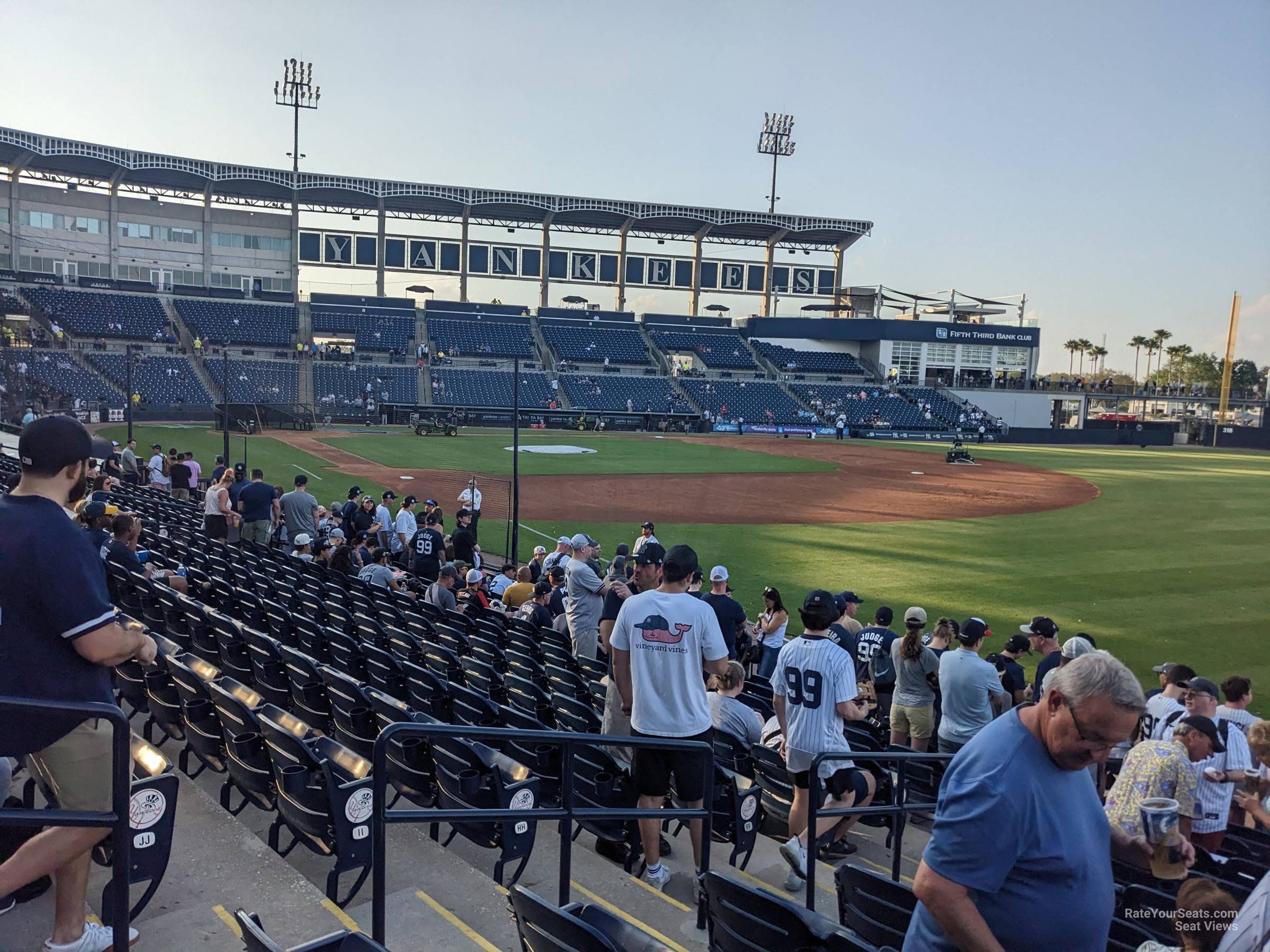 section 102, row jj seat view  - george steinbrenner field
