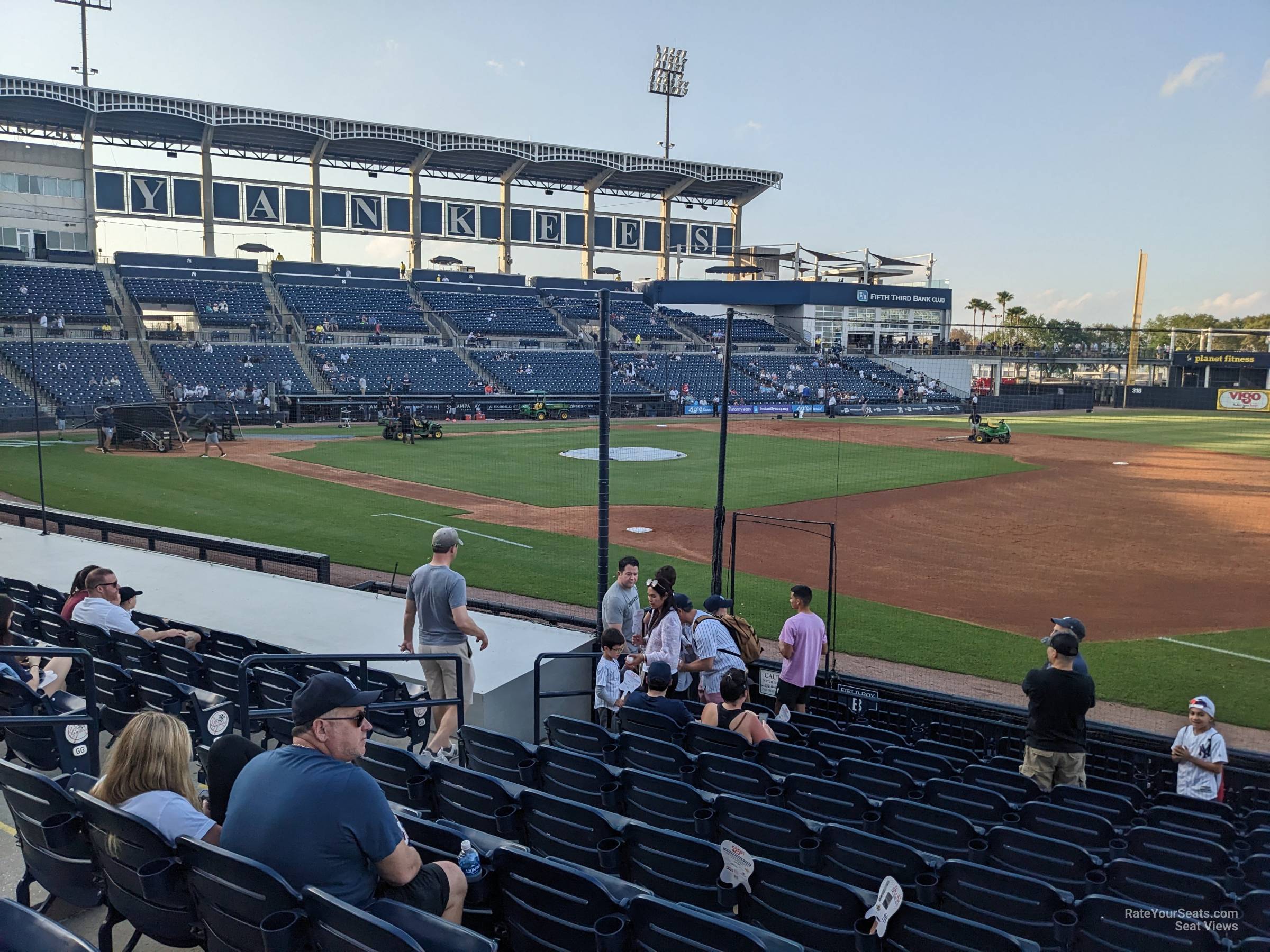 section 104, row jj seat view  - george steinbrenner field