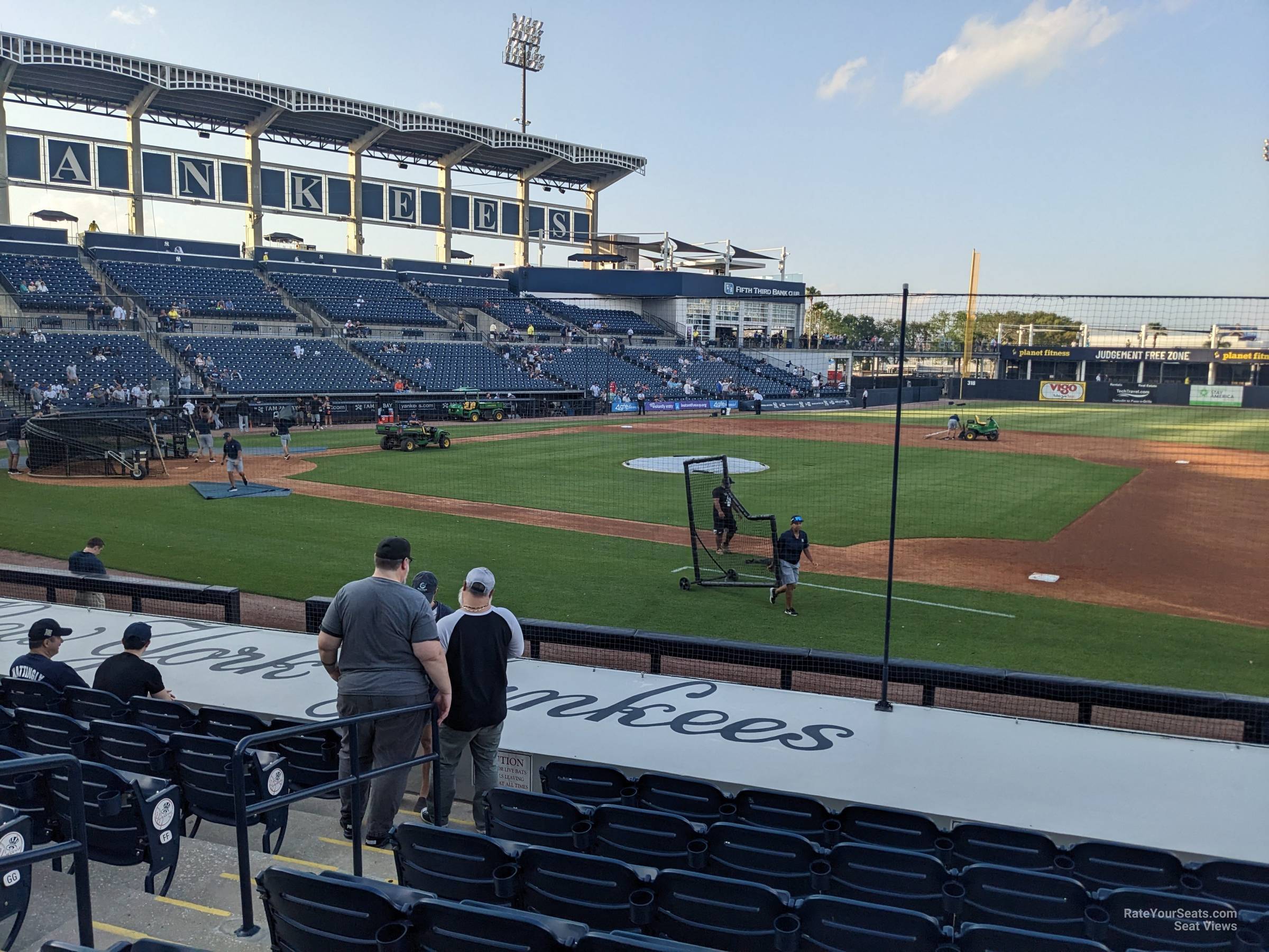 section 105, row jj seat view  - george steinbrenner field