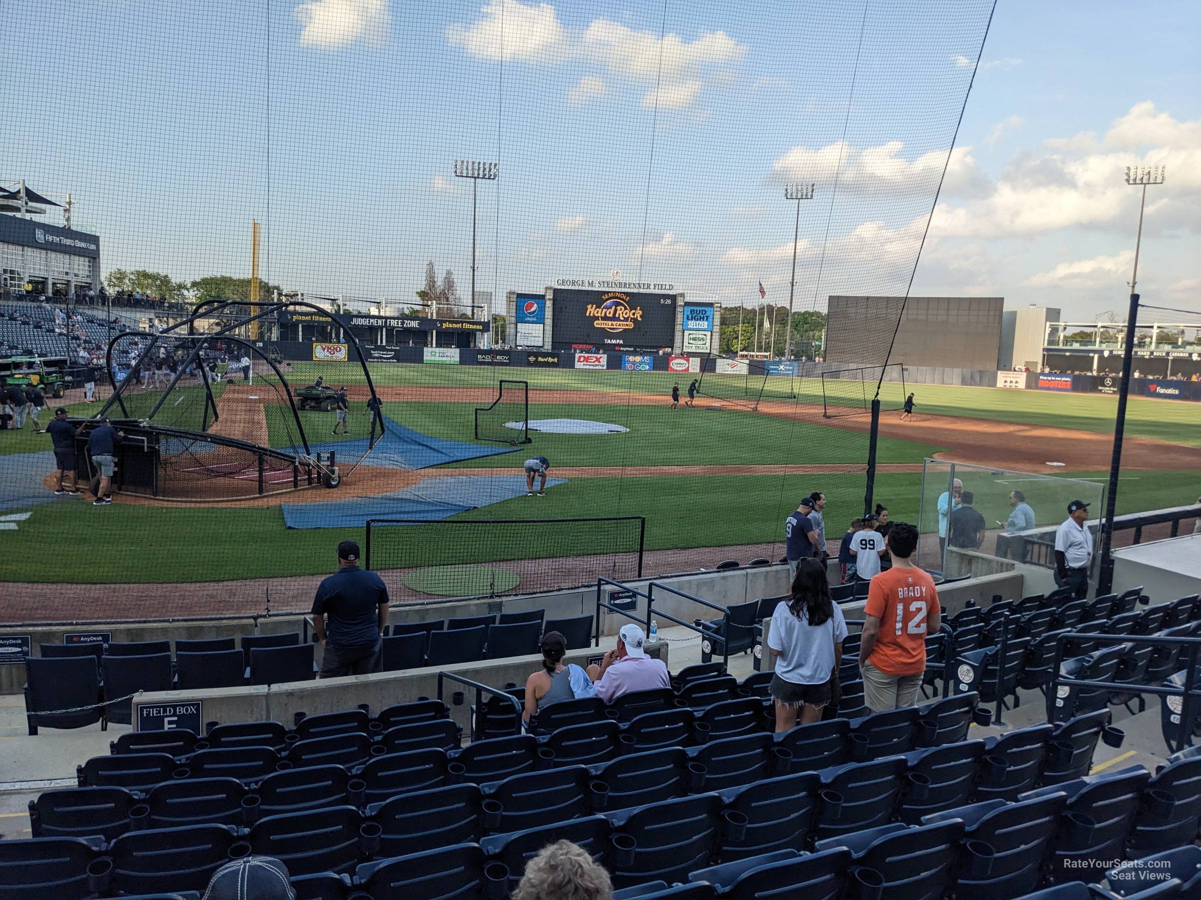 section 108, row jj seat view  - george steinbrenner field