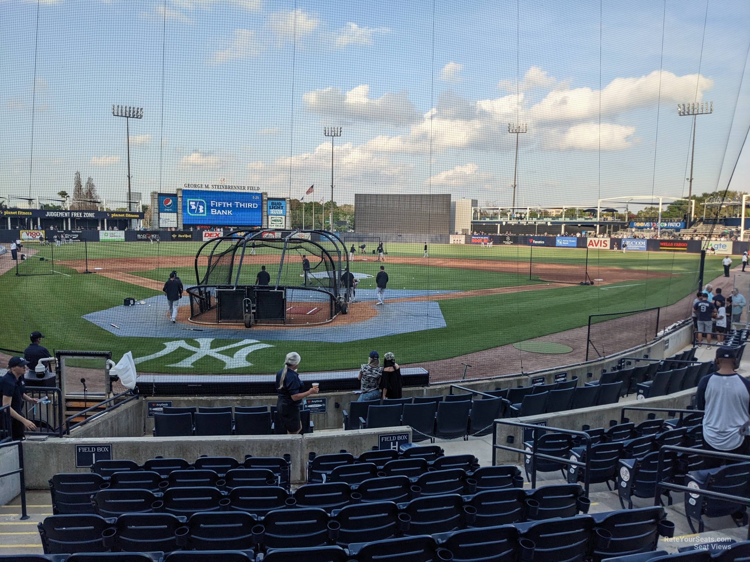 section 110, row jj seat view  - george steinbrenner field