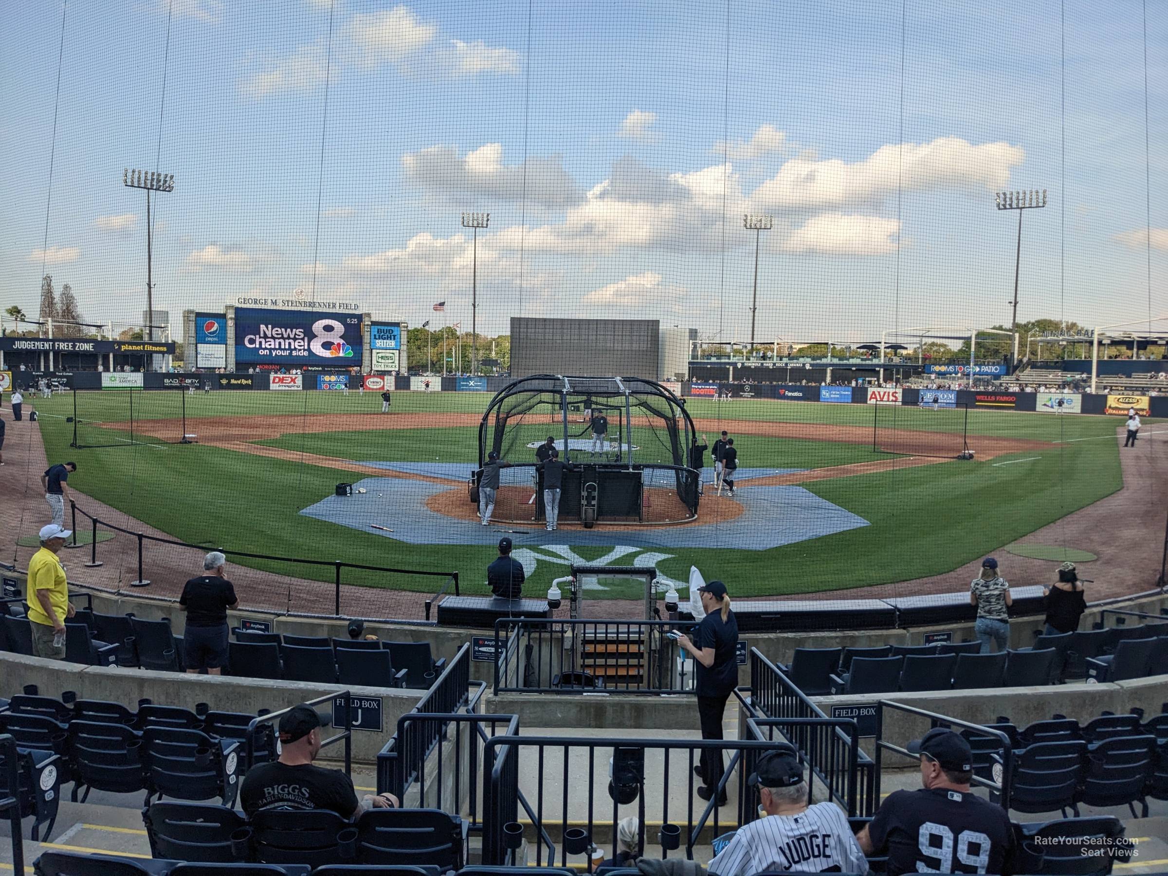 section 111, row jj seat view  - george steinbrenner field