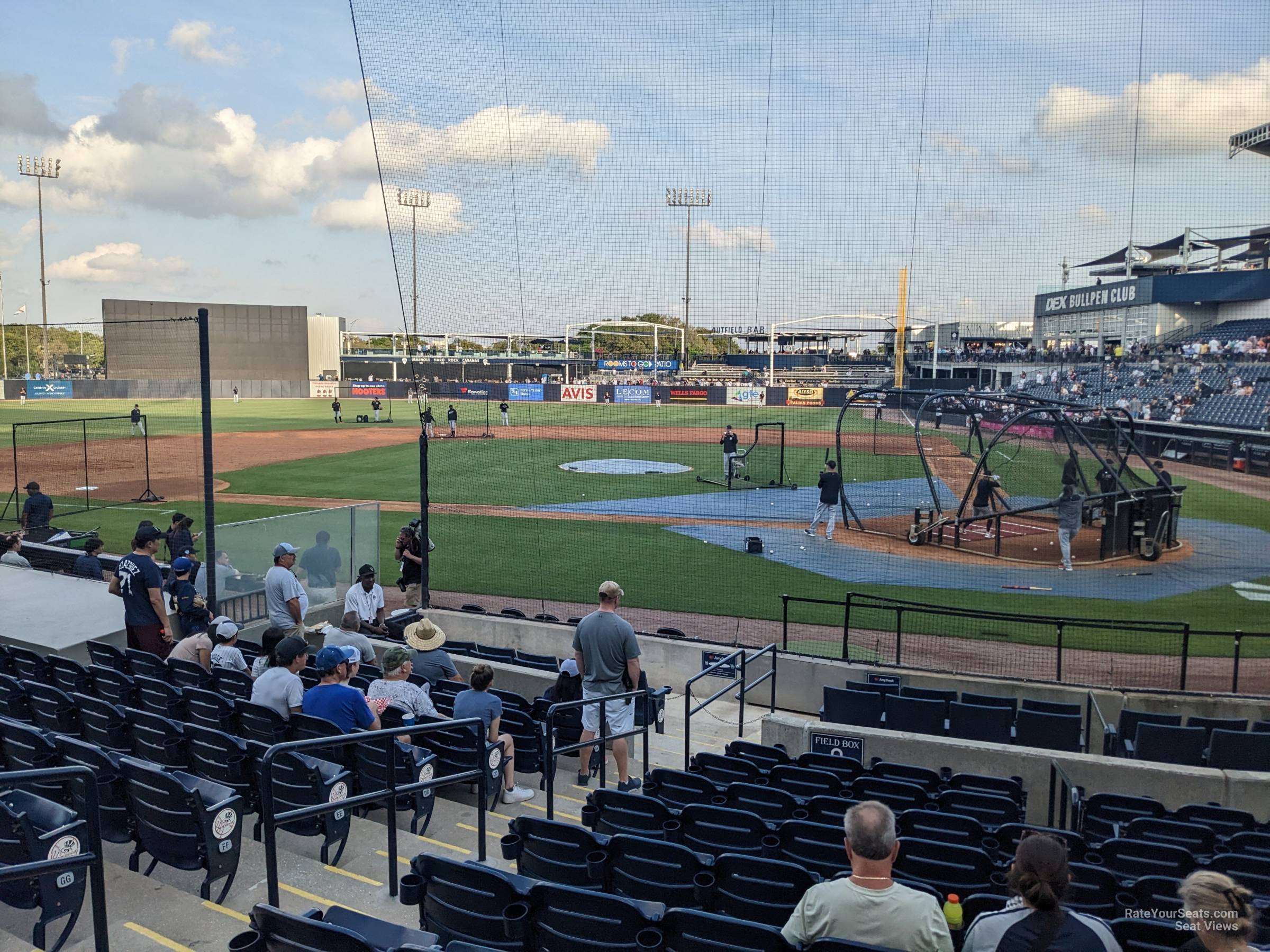 section 114, row jj seat view  - george steinbrenner field
