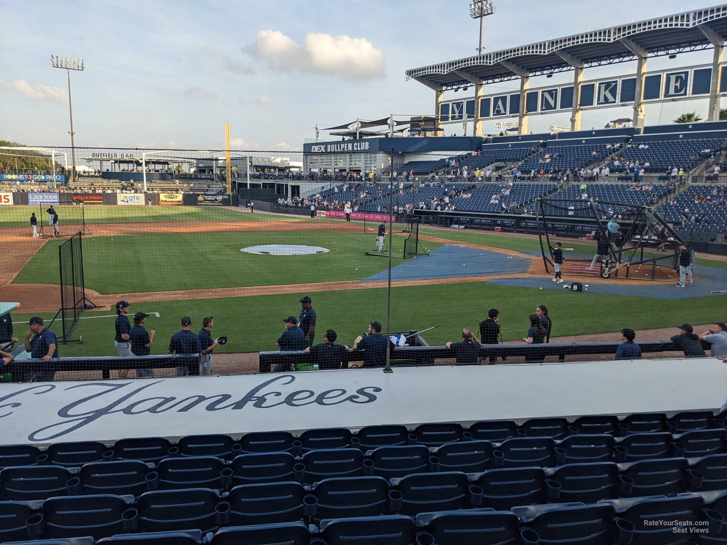 section 116, row jj seat view  - george steinbrenner field