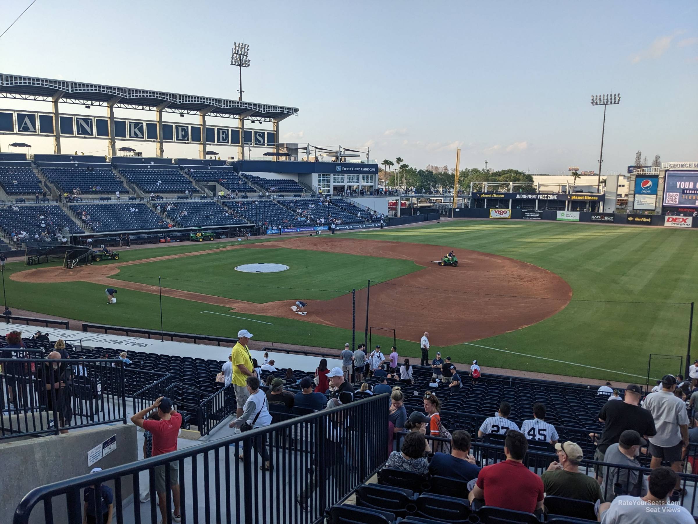 section 204, row g seat view  - george steinbrenner field