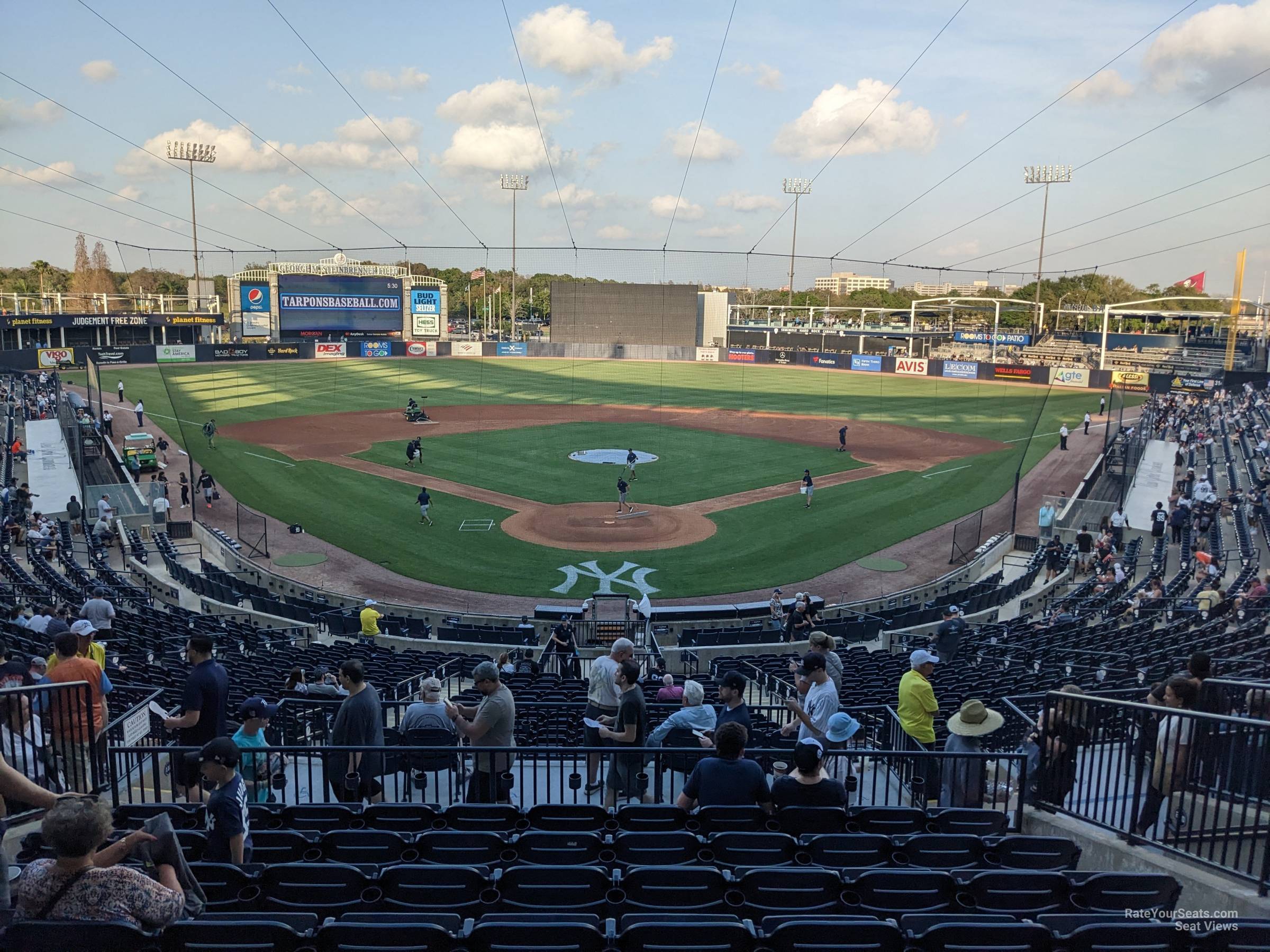 section 211, row g seat view  - george steinbrenner field