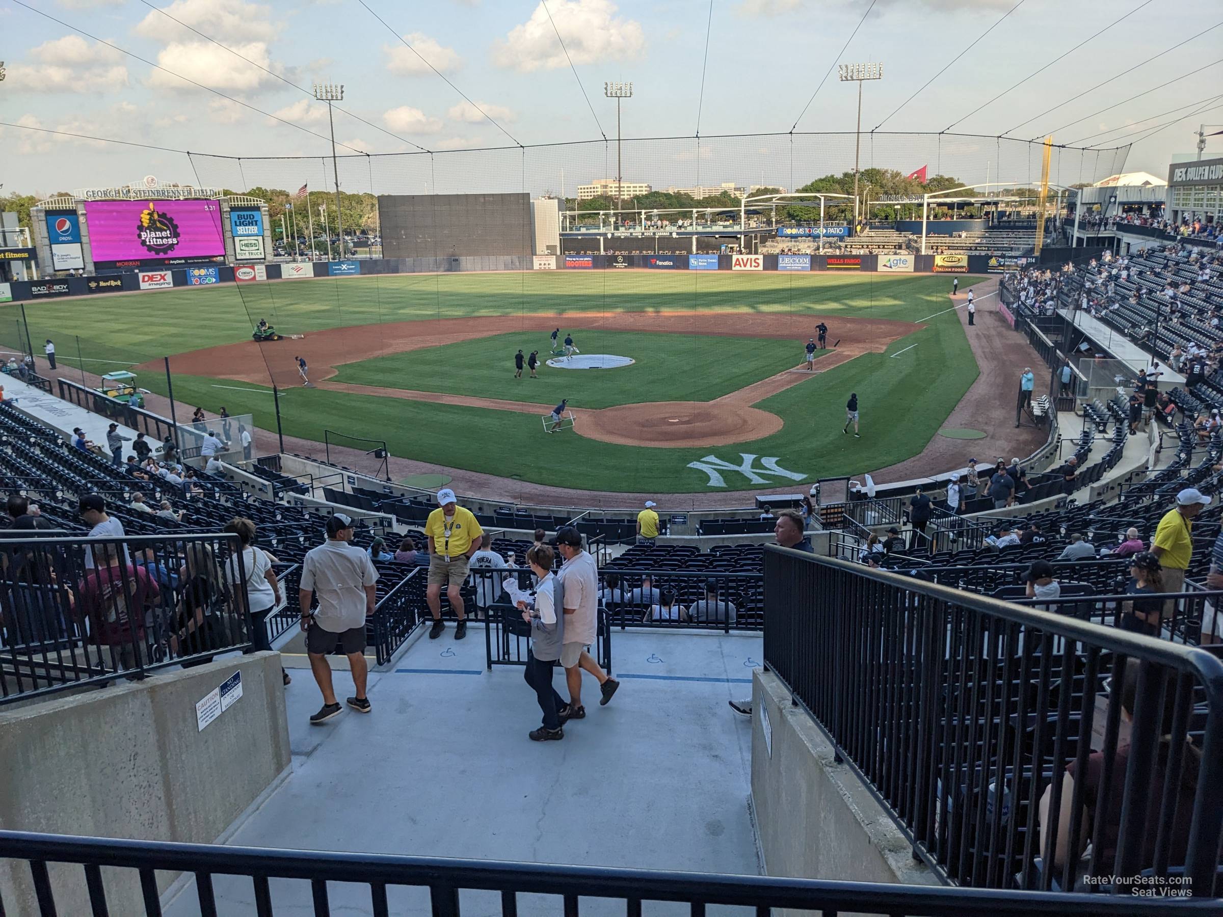 section 212, row g seat view  - george steinbrenner field