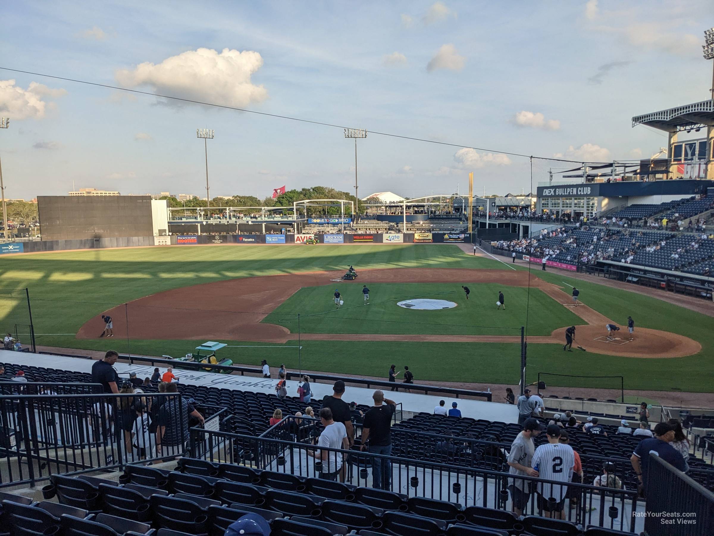 section 215, row g seat view  - george steinbrenner field