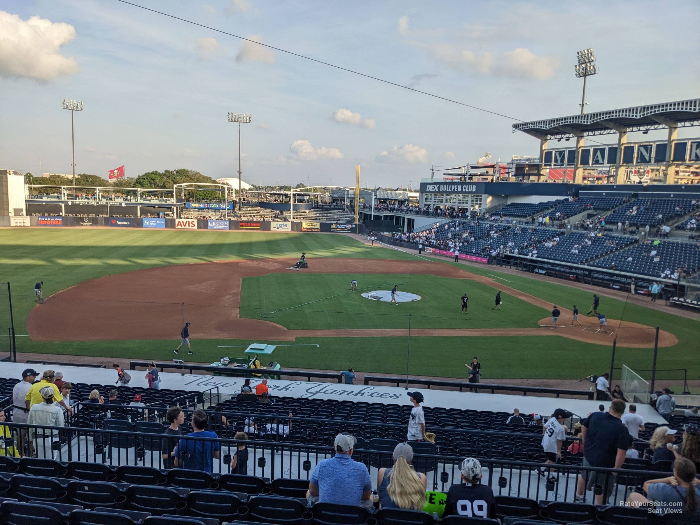 section 216, row g seat view  - george steinbrenner field