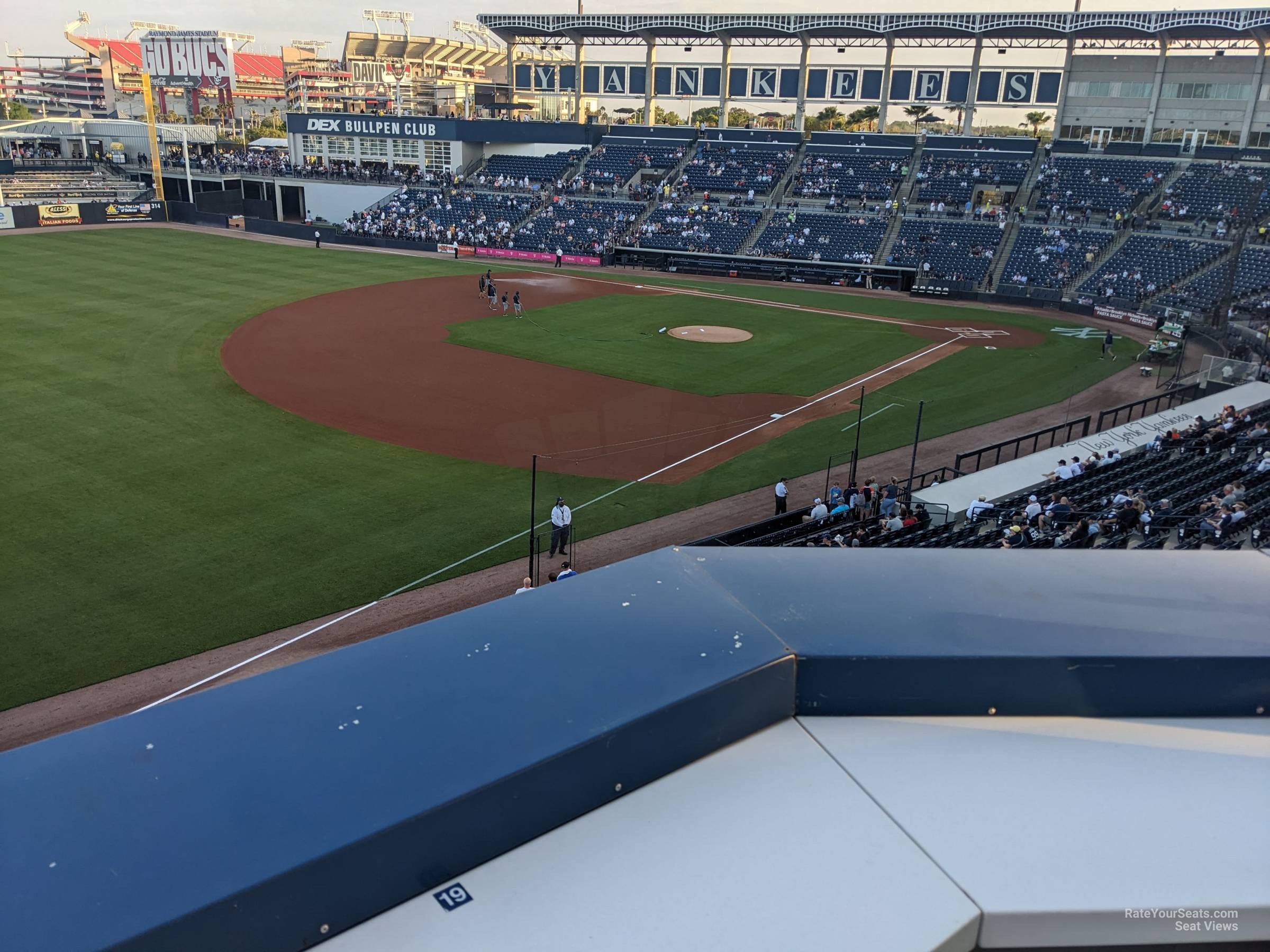 3rd base club seat view  - george steinbrenner field