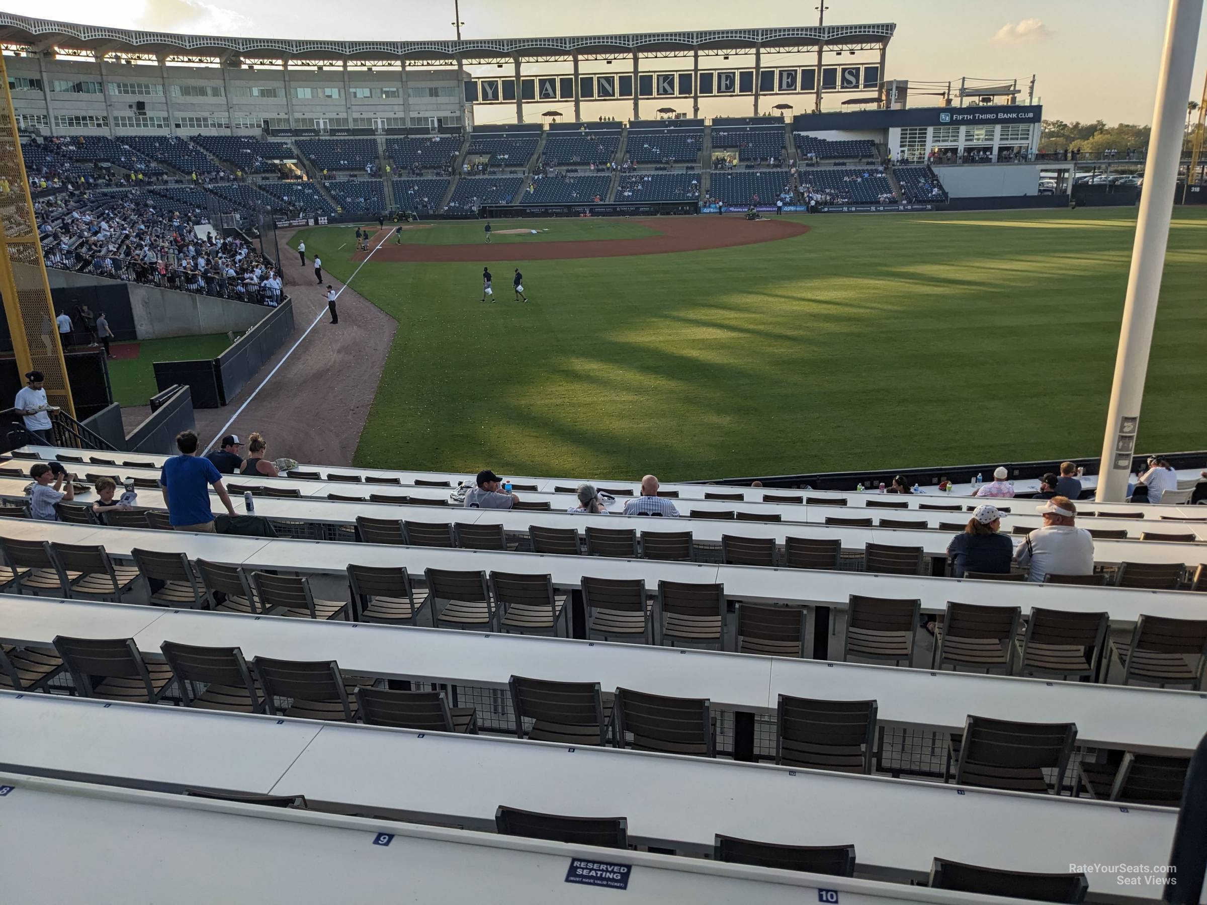 viva victory ledge seat view  - george steinbrenner field