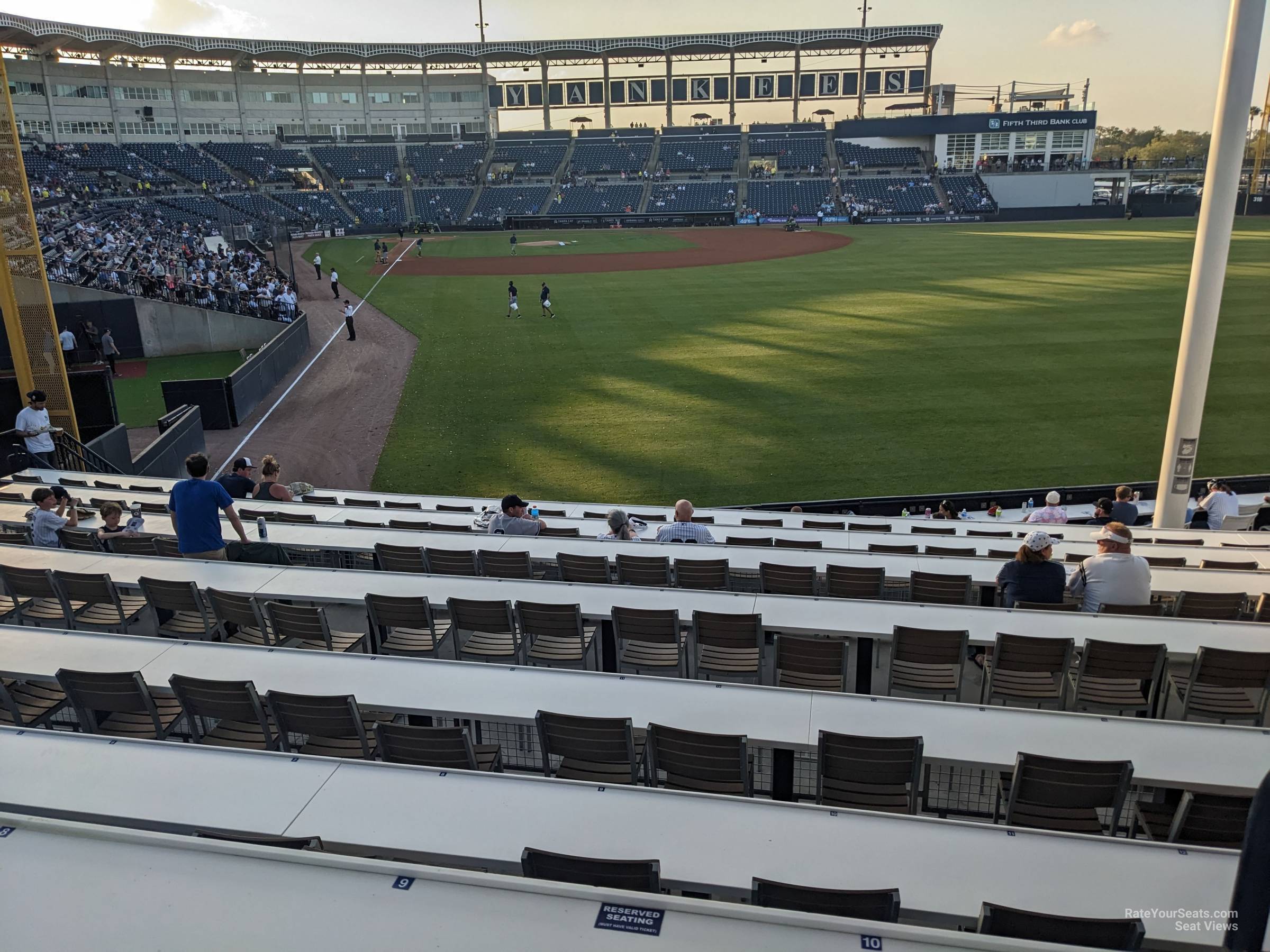 right field terrace seat view  - george steinbrenner field