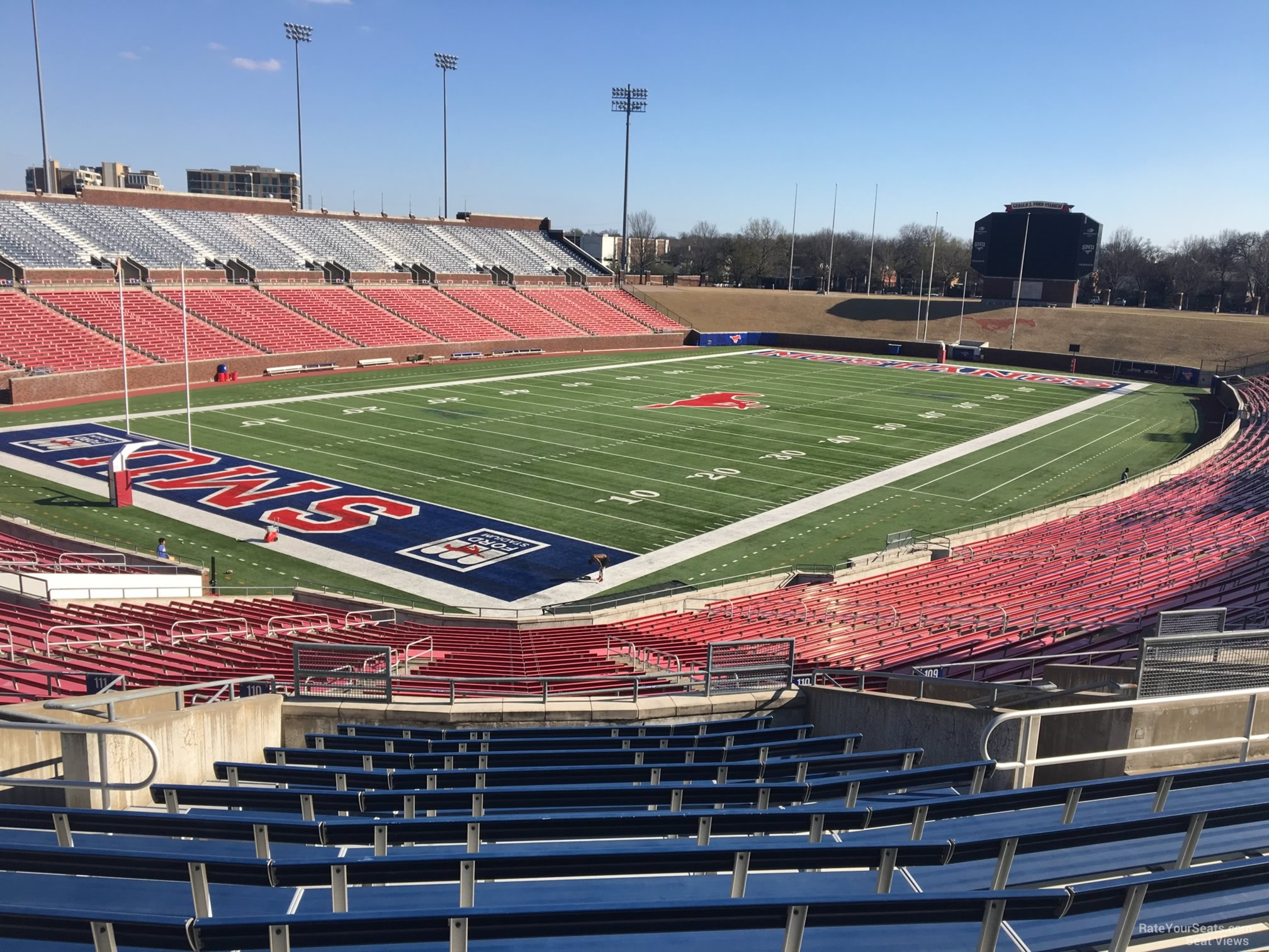 section 210, row 13 seat view  - gerald ford stadium