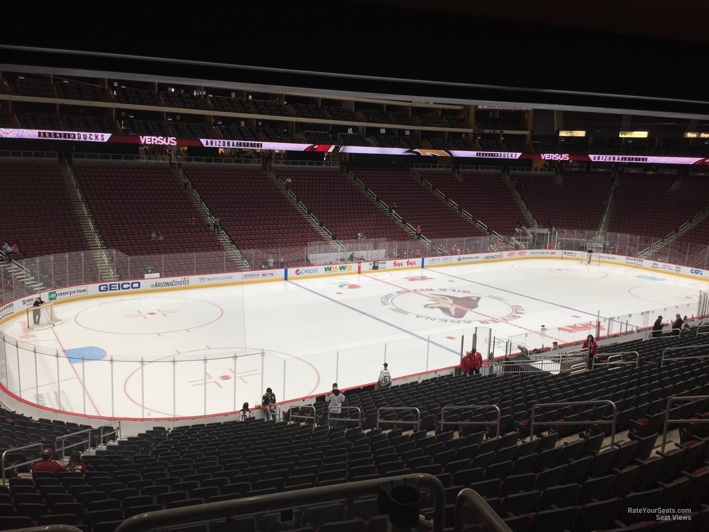 section 103 seat view  for hockey - gila river arena