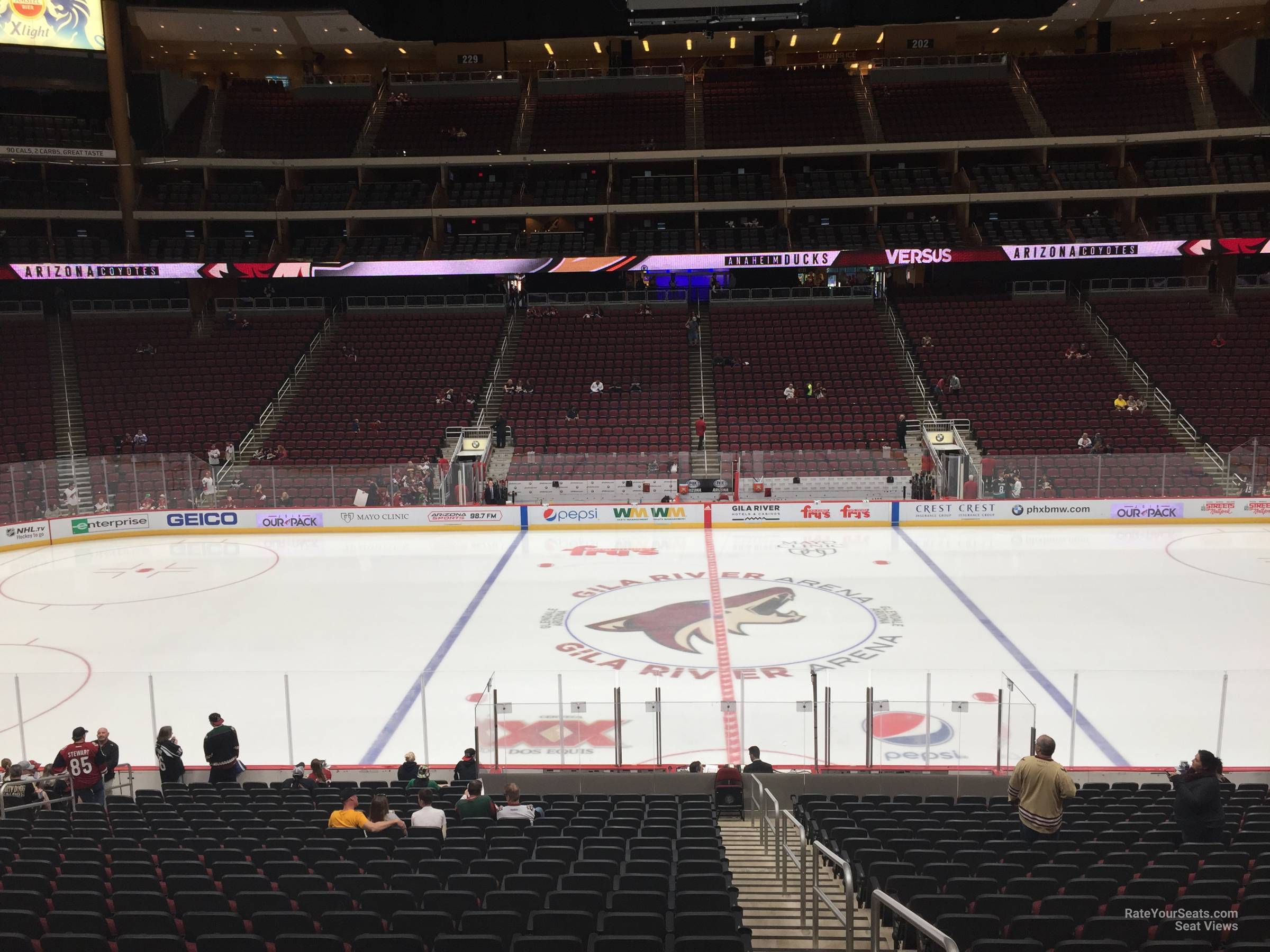 section 112 seat view  for hockey - gila river arena