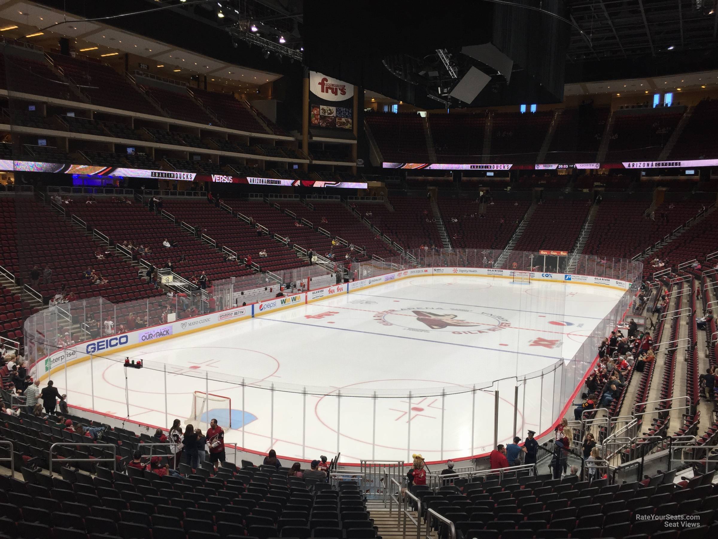 Section 116 at Gila River Arena Arizona Coyotes