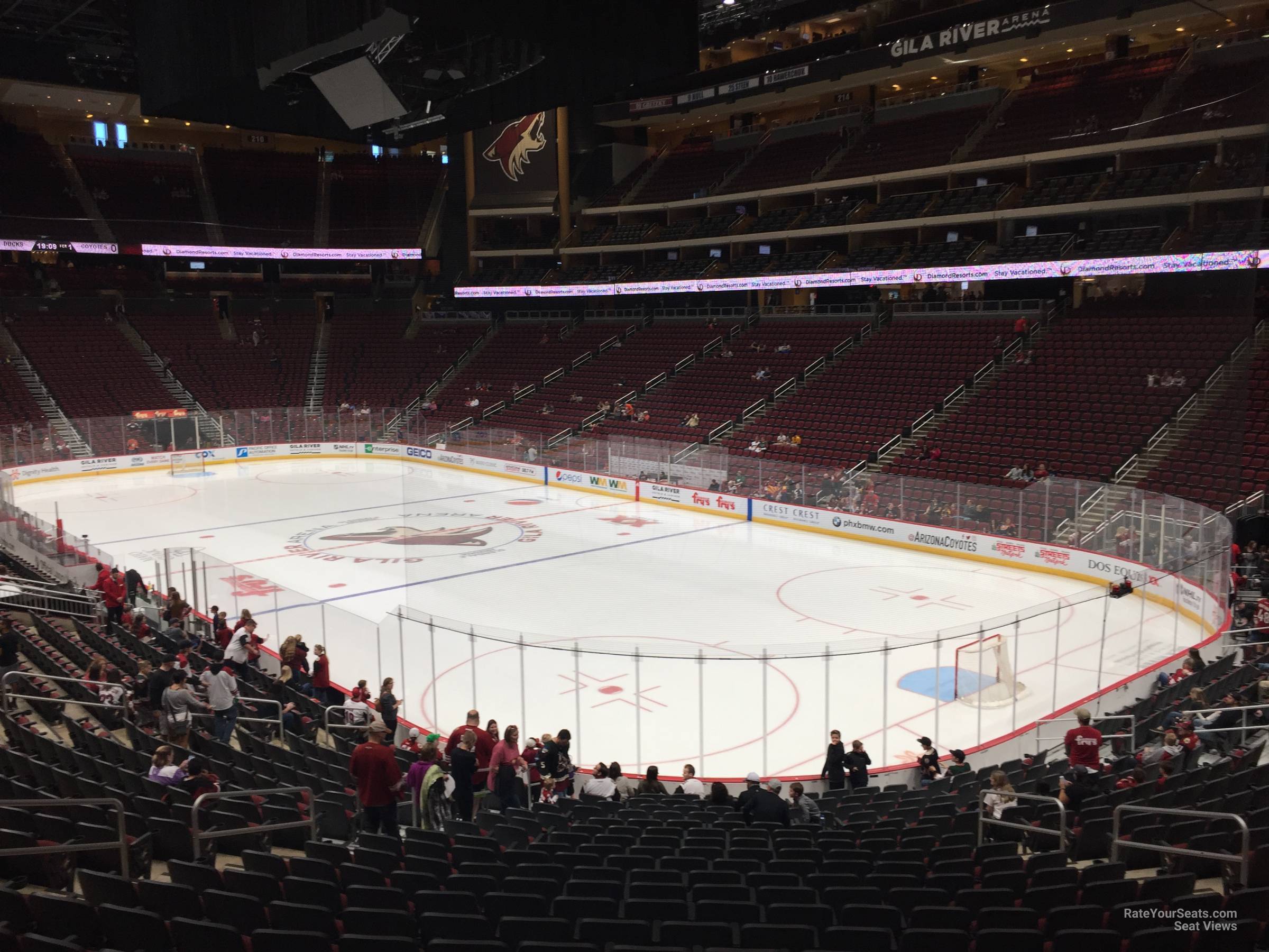 section 119 seat view  for hockey - gila river arena