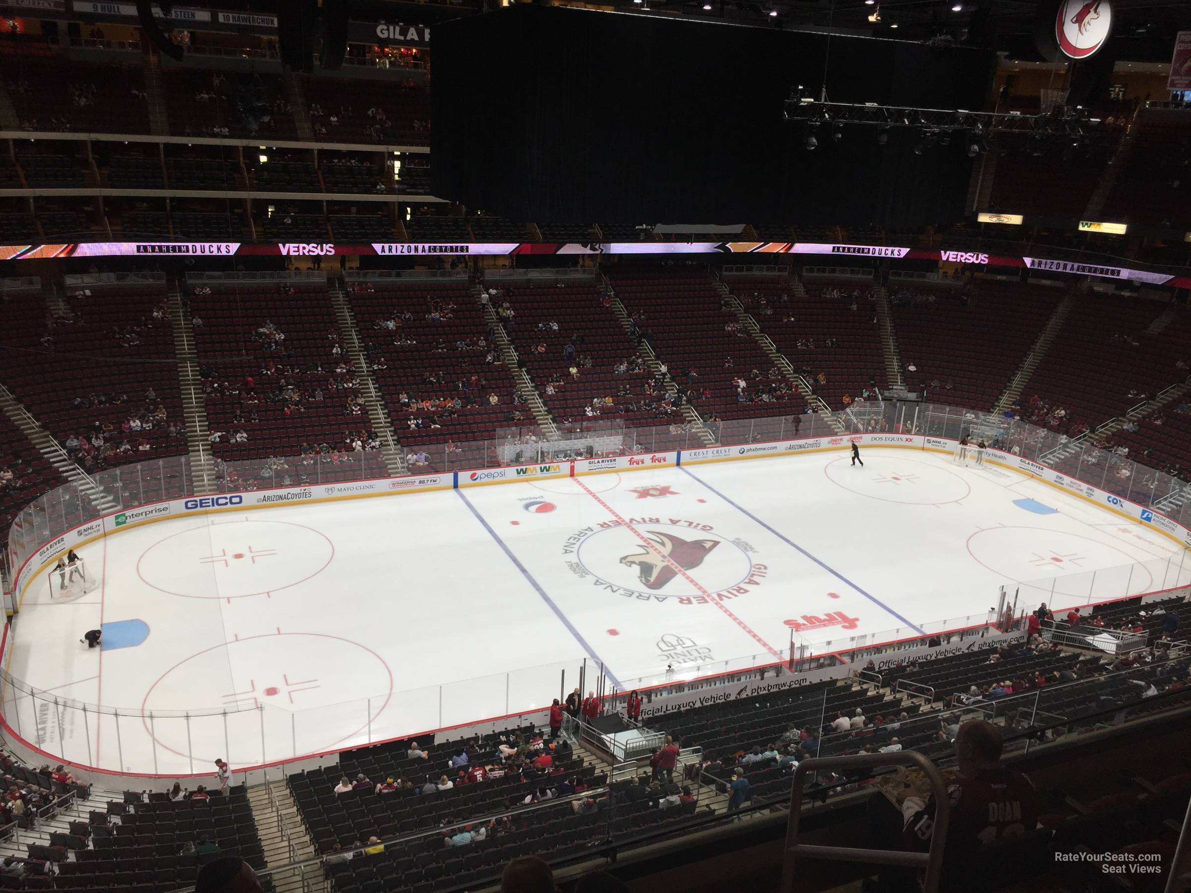 section 203, row c seat view  for hockey - gila river arena