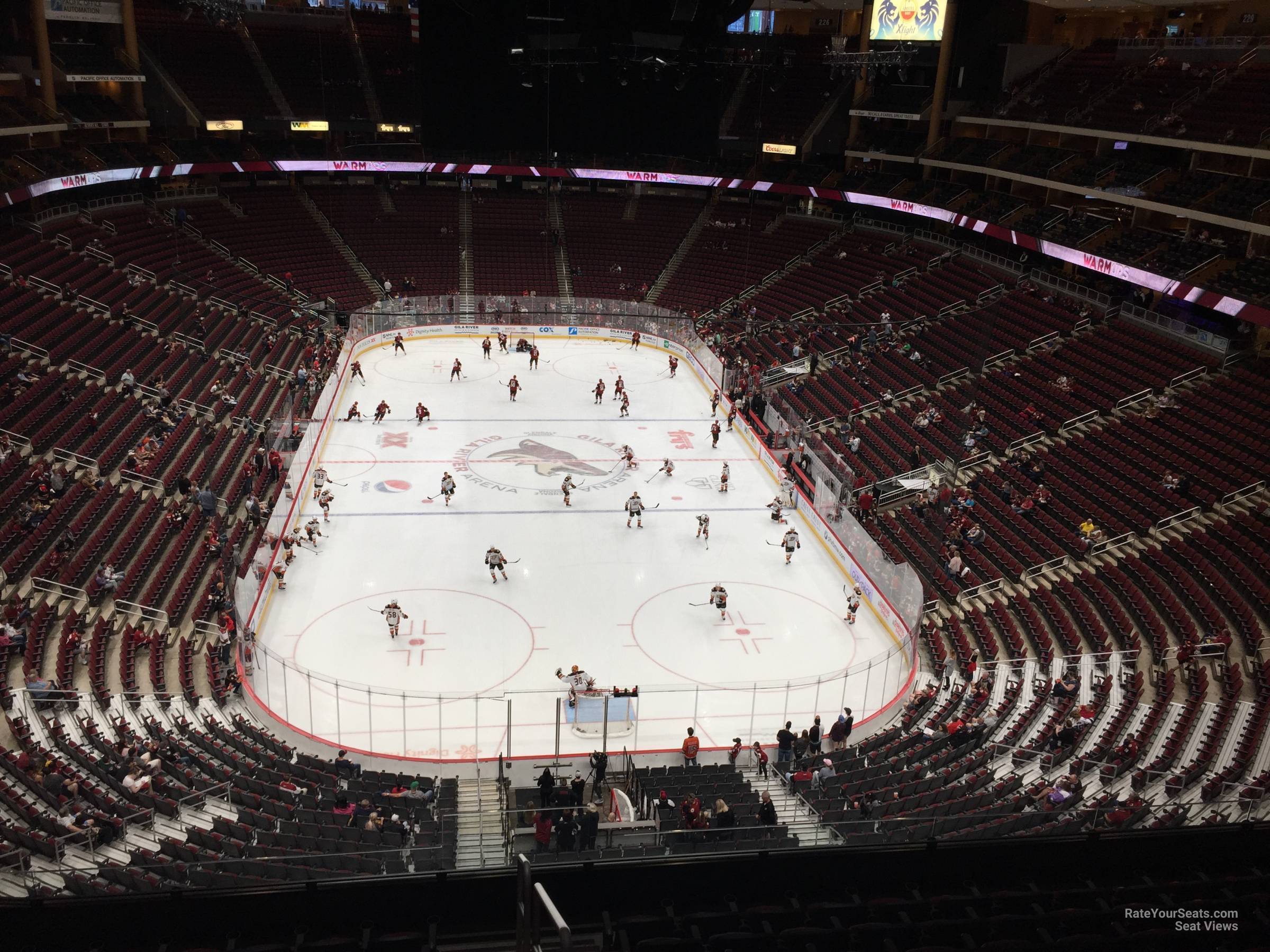 section 209, row n seat view  for hockey - gila river arena