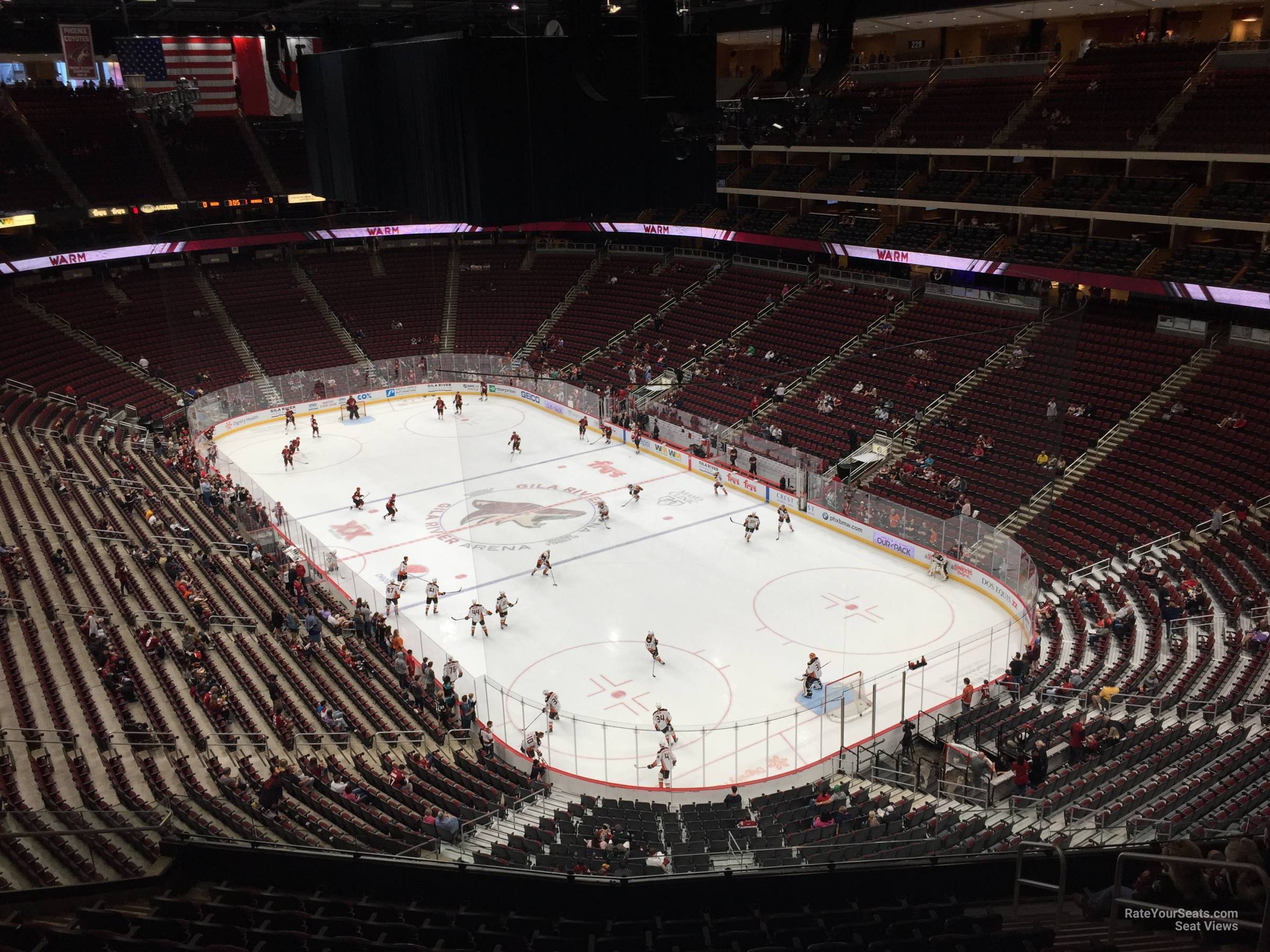 section 211, row n seat view  for hockey - gila river arena