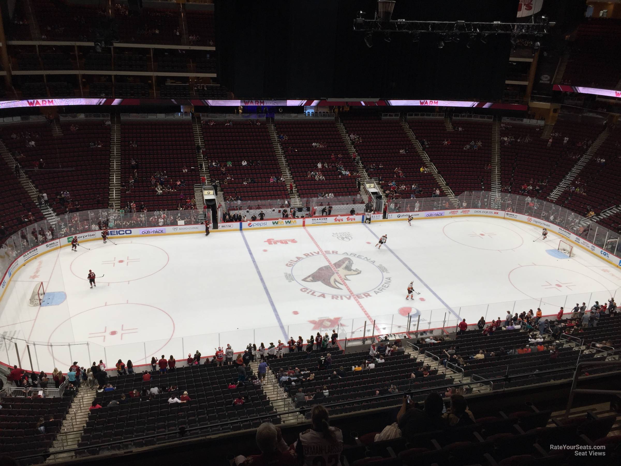 section 217, row g seat view  for hockey - gila river arena