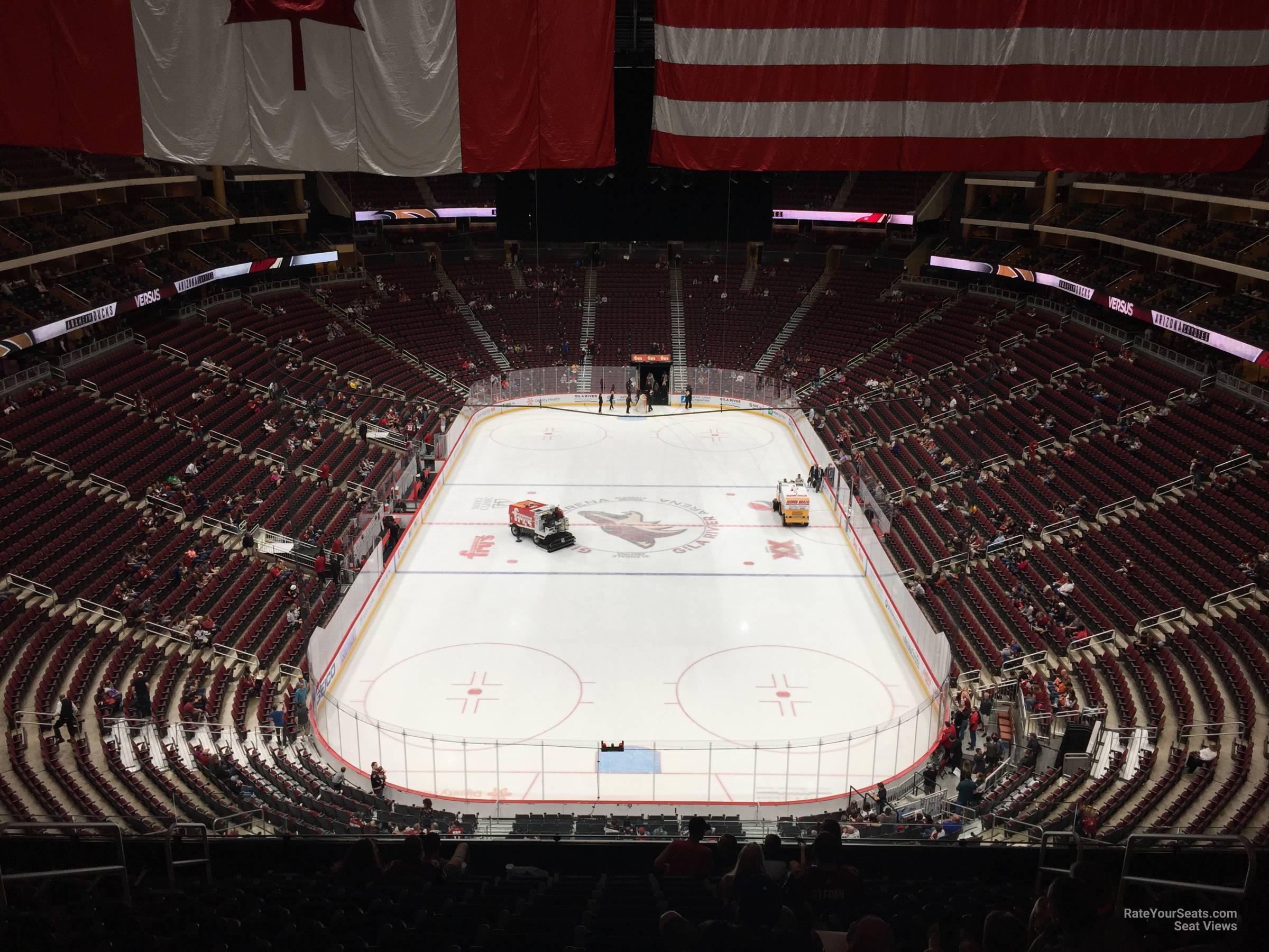 section 223, row n seat view  for hockey - gila river arena