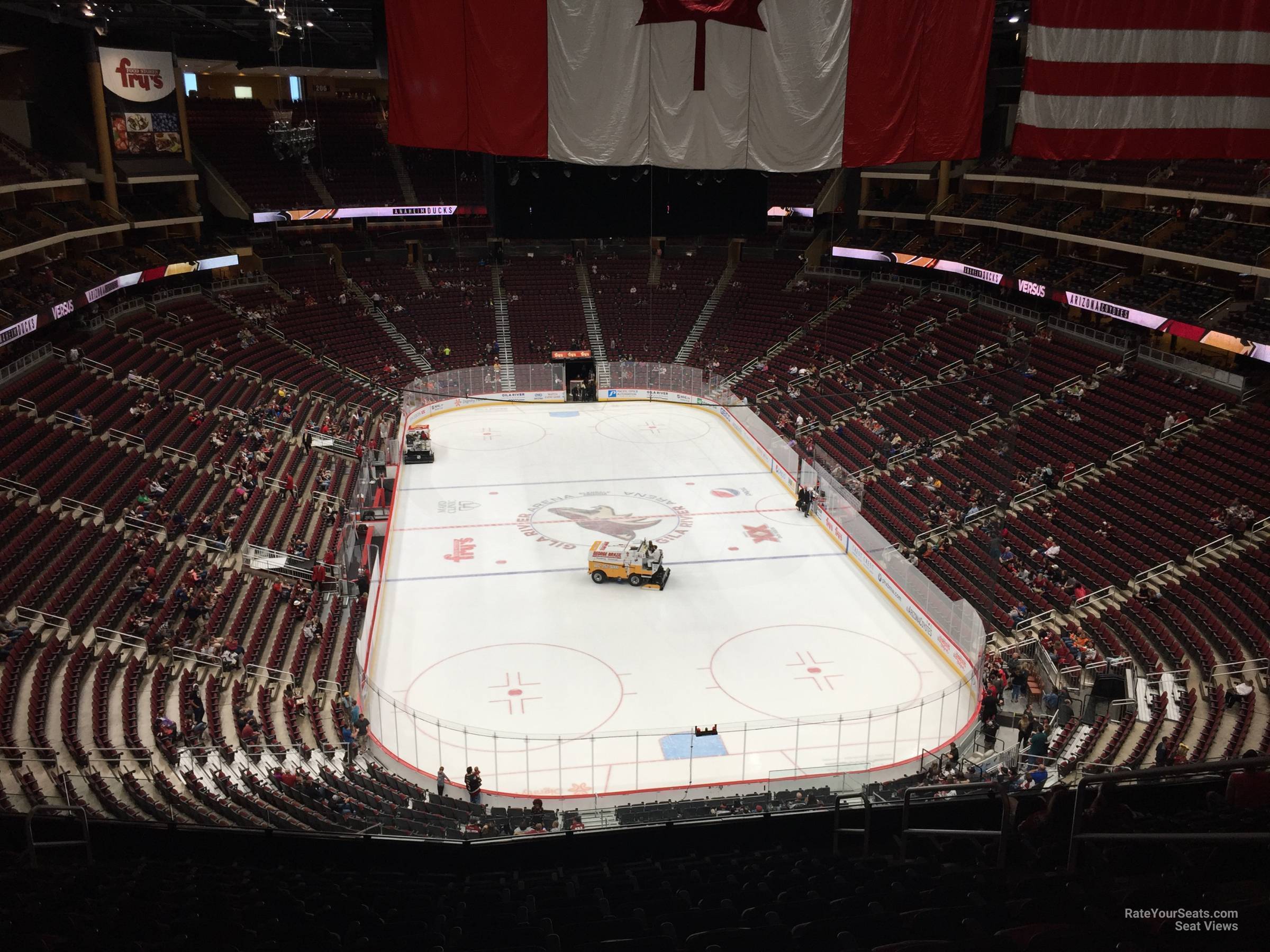 section 224, row n seat view  for hockey - gila river arena
