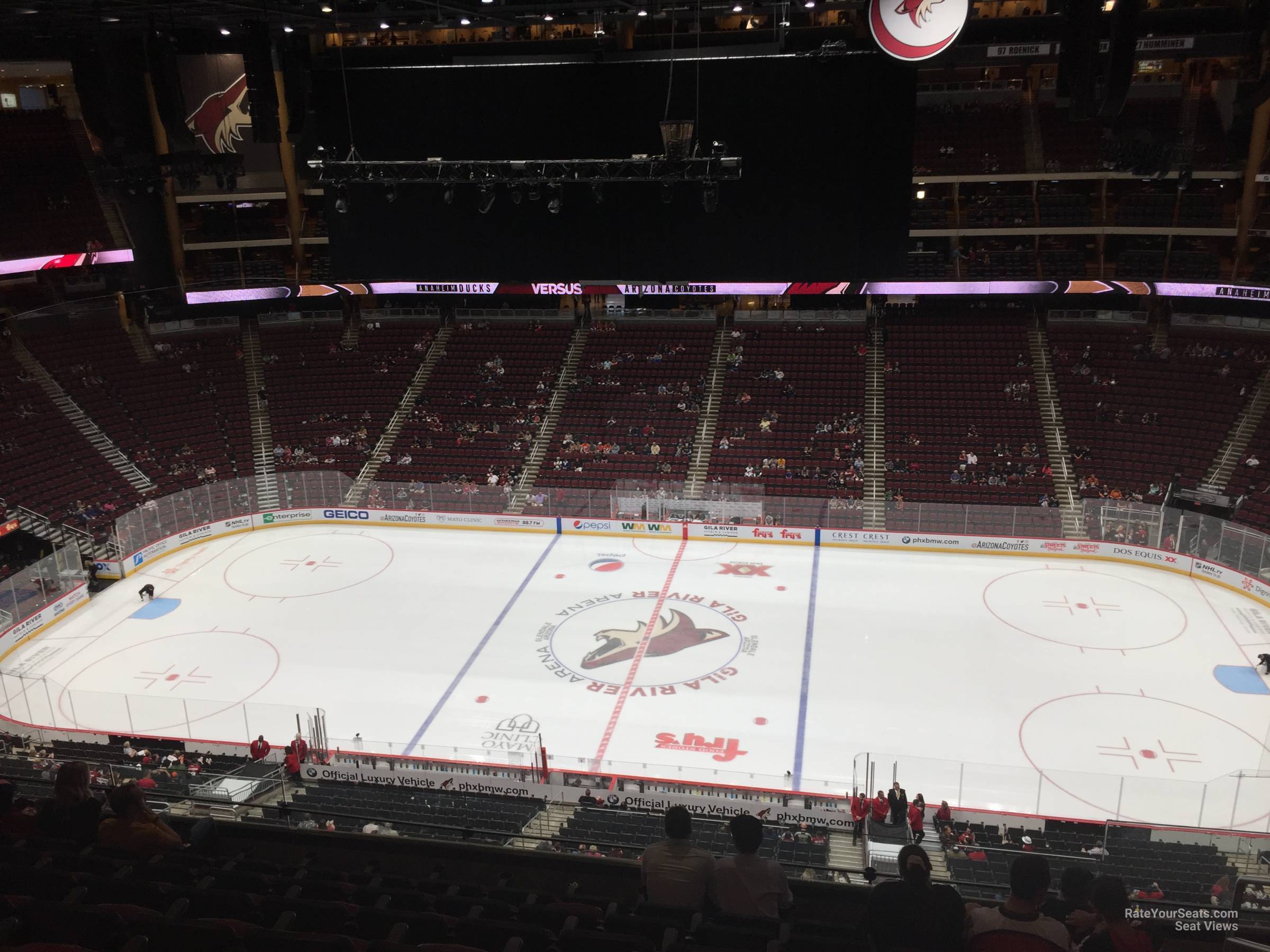 section 230, row g seat view  for hockey - gila river arena