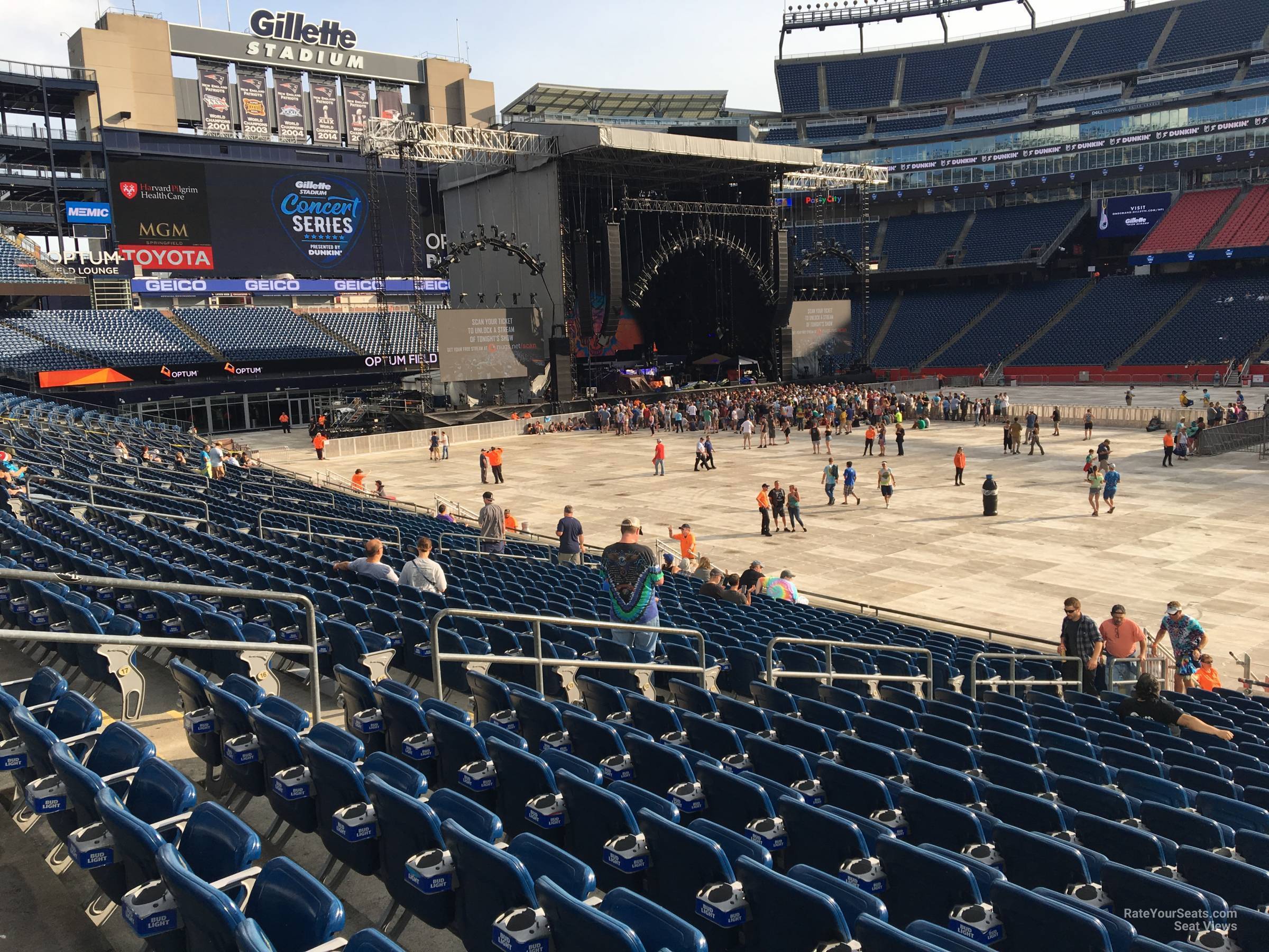 Gillette Stadium Section 108 Concert Seating - RateYourSeats.com