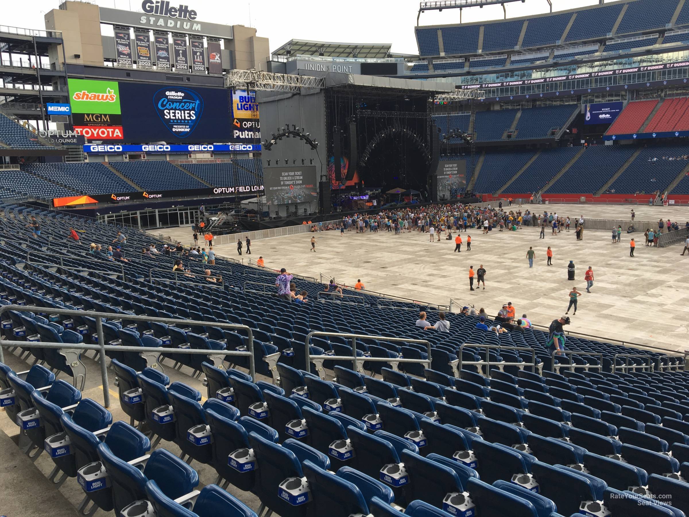 Gillette Stadium Seating Map Concert Elcho Table