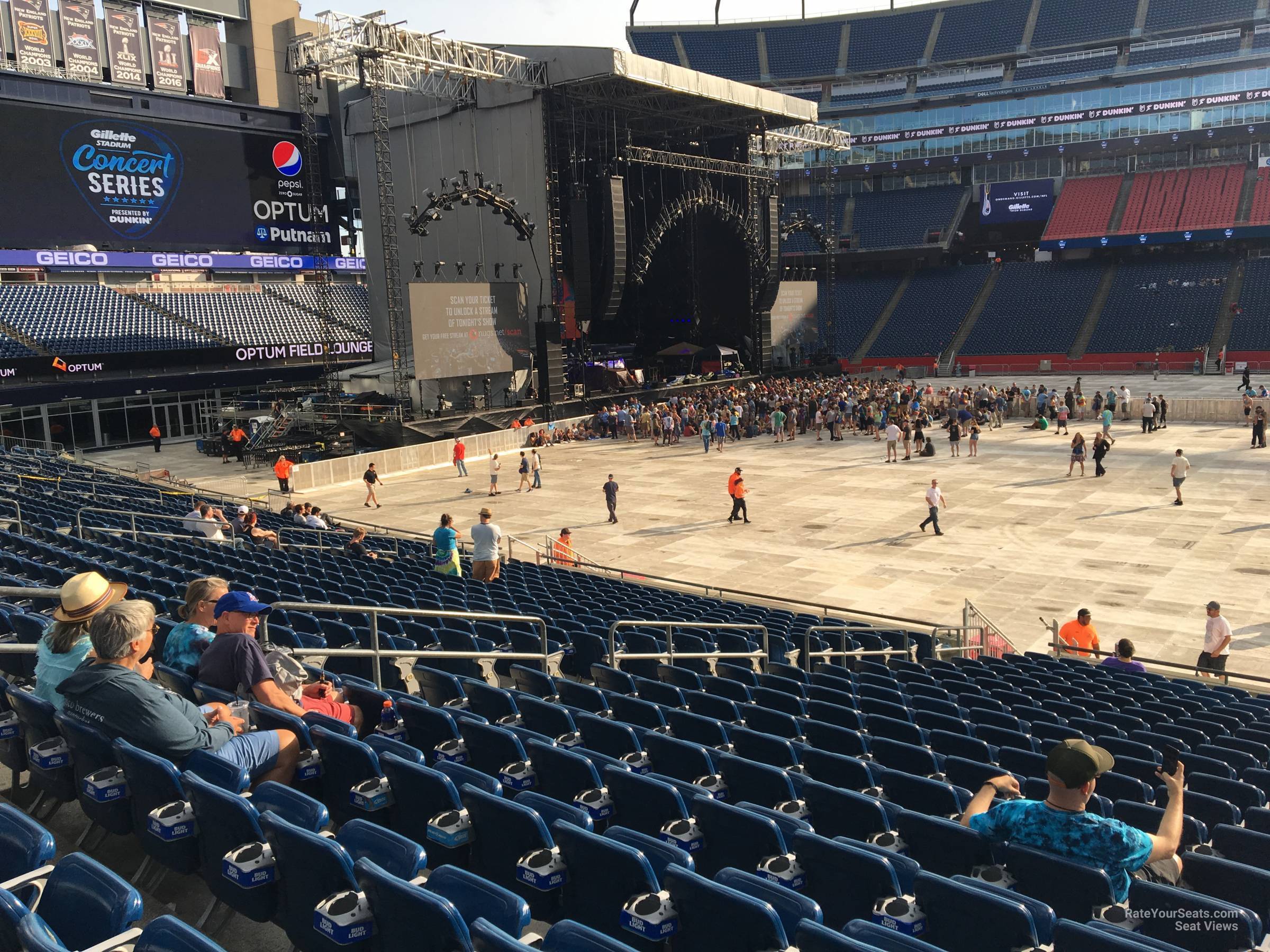 Gillette Stadium Section 110 Concert Seating - RateYourSeats.com