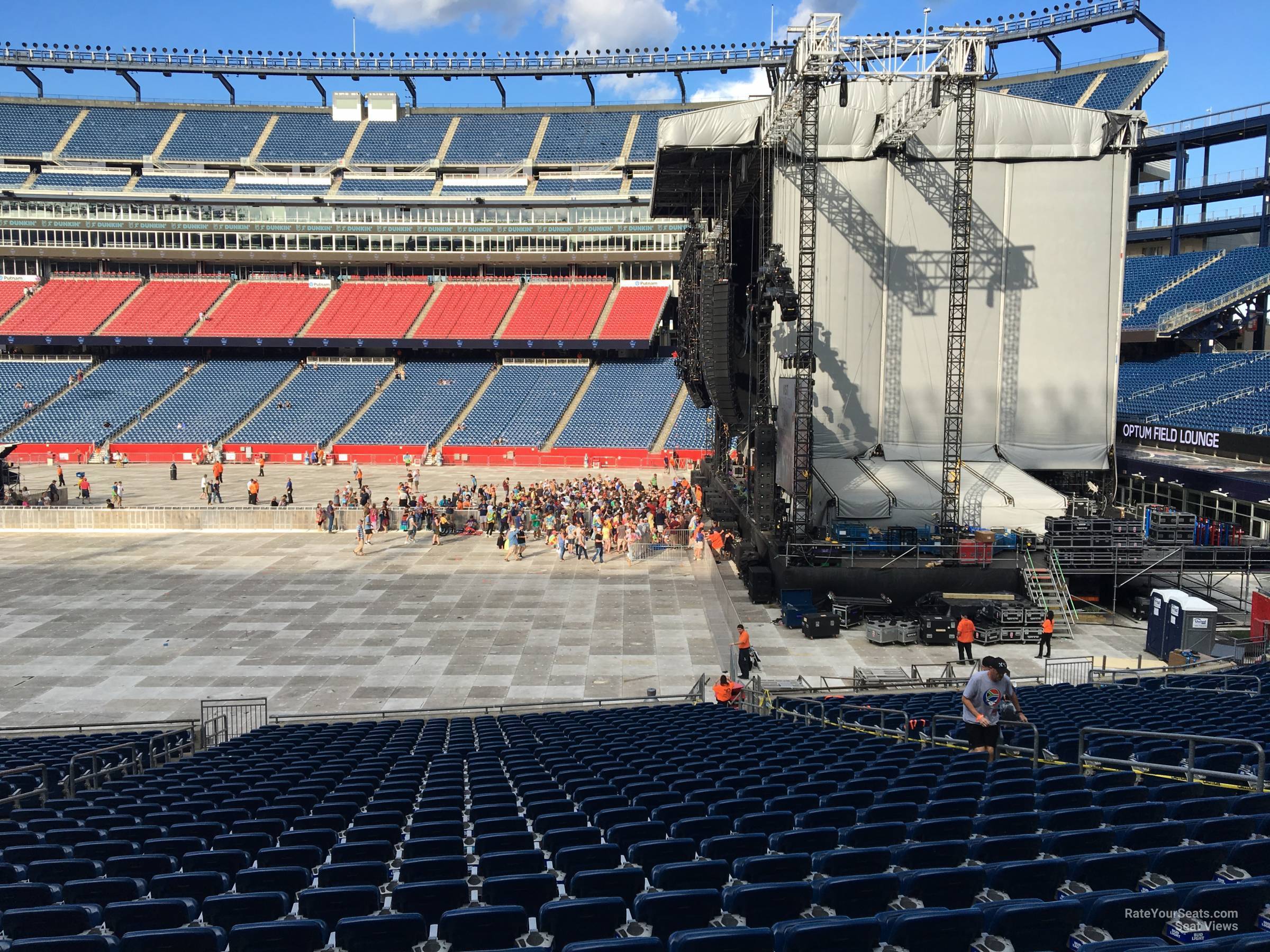 Gillette Stadium Section 128 Concert Seating - RateYourSeats.com