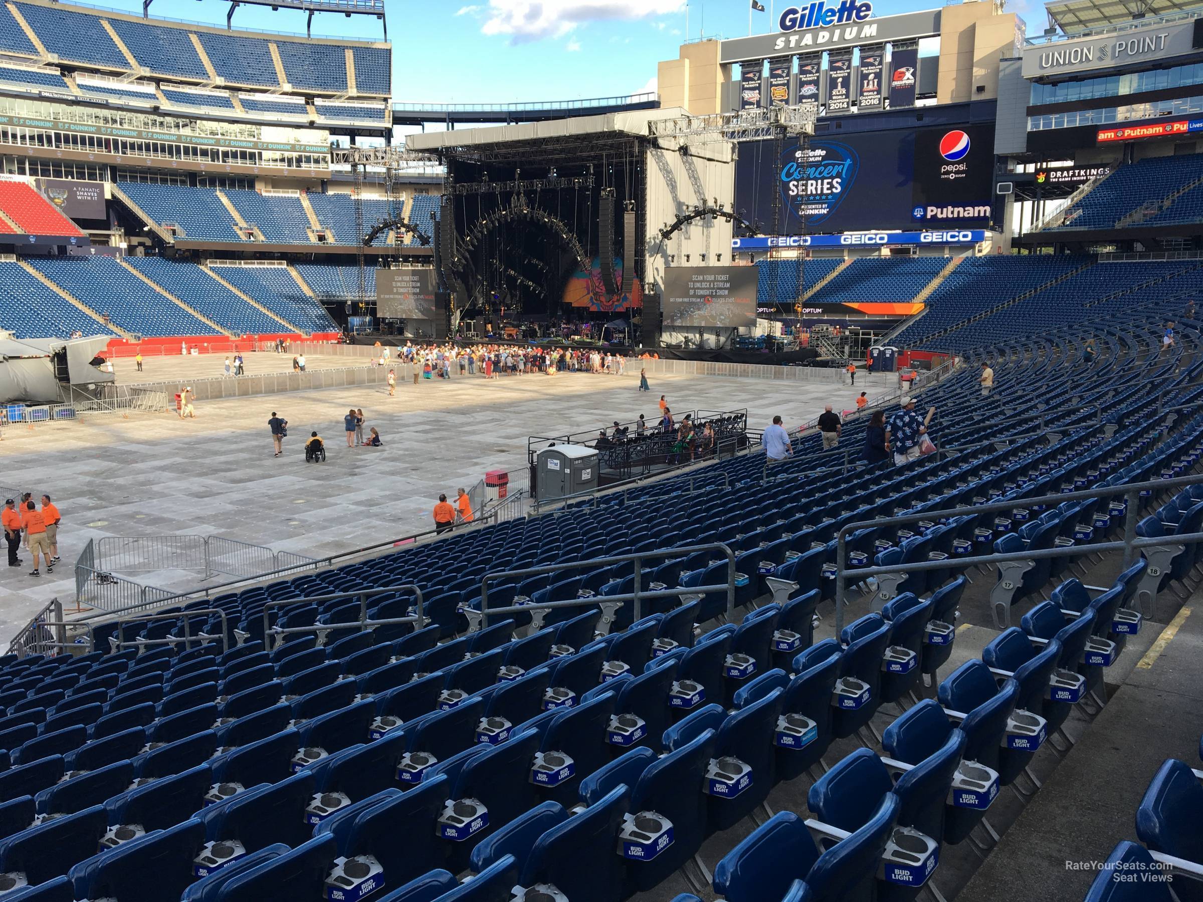 Gillette Stadium Section 134 Concert Seating - RateYourSeats.com