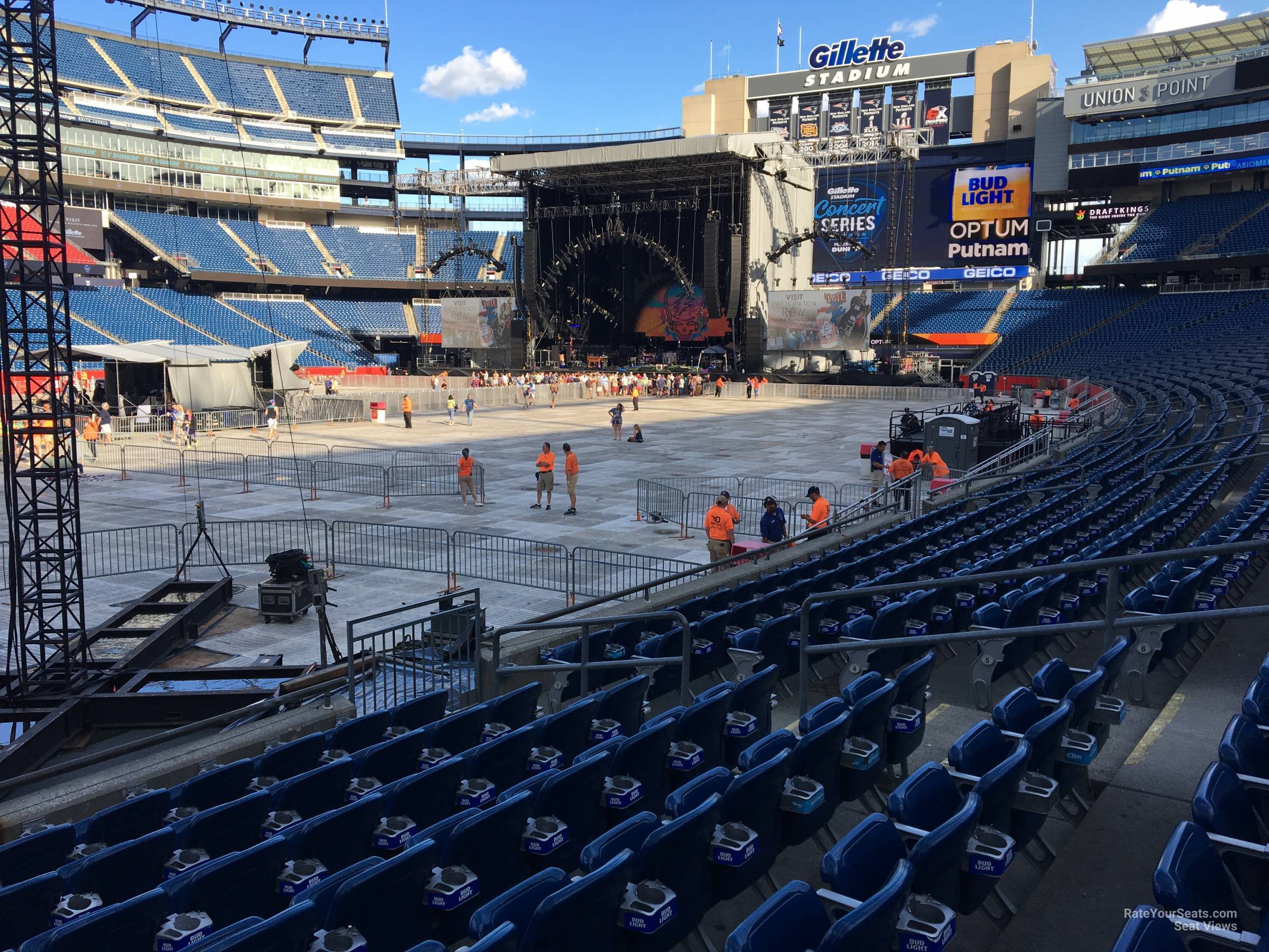 Section 135 at Gillette Stadium for Concerts