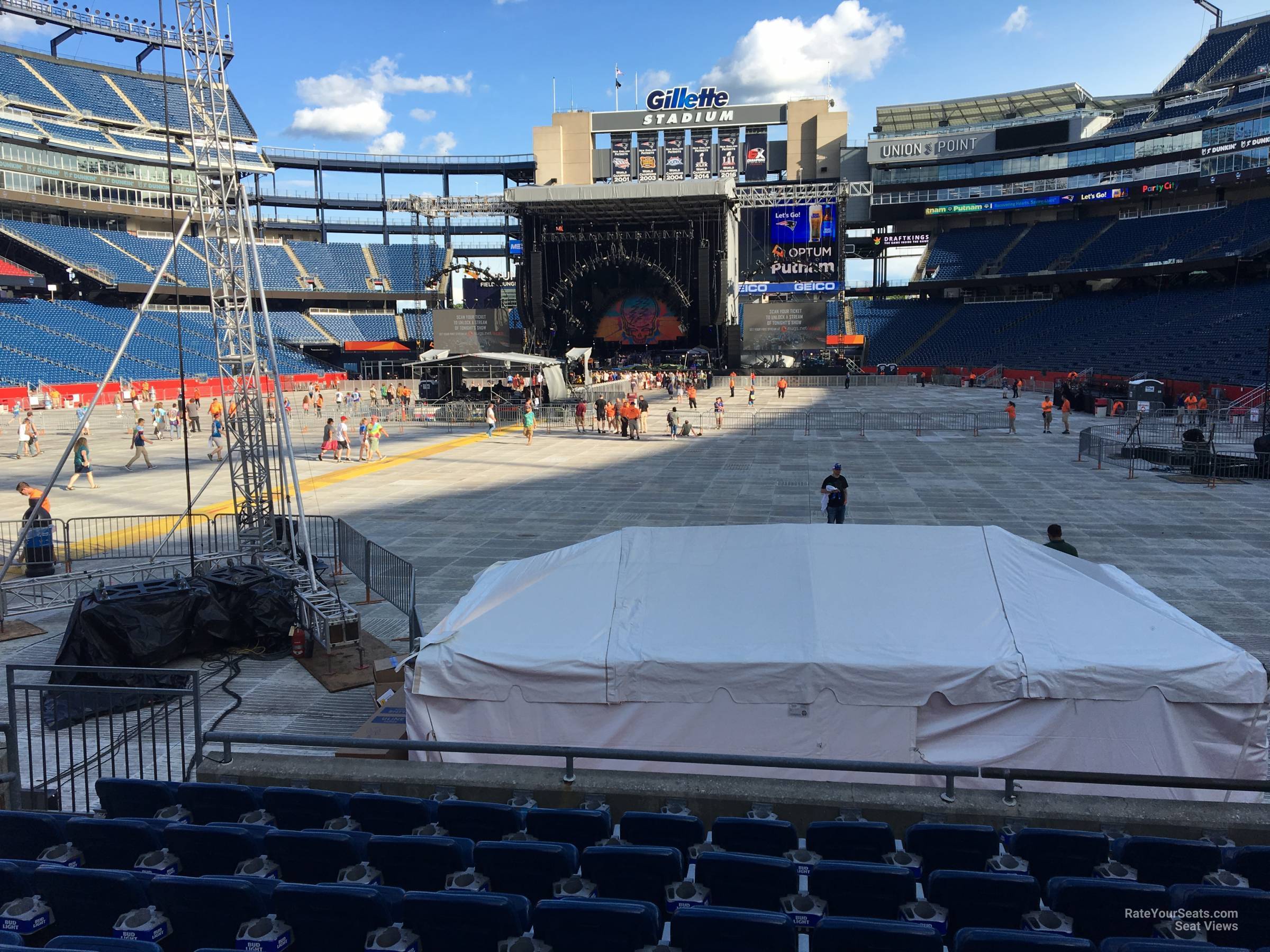 Gillette Stadium Section 141 Concert Seating