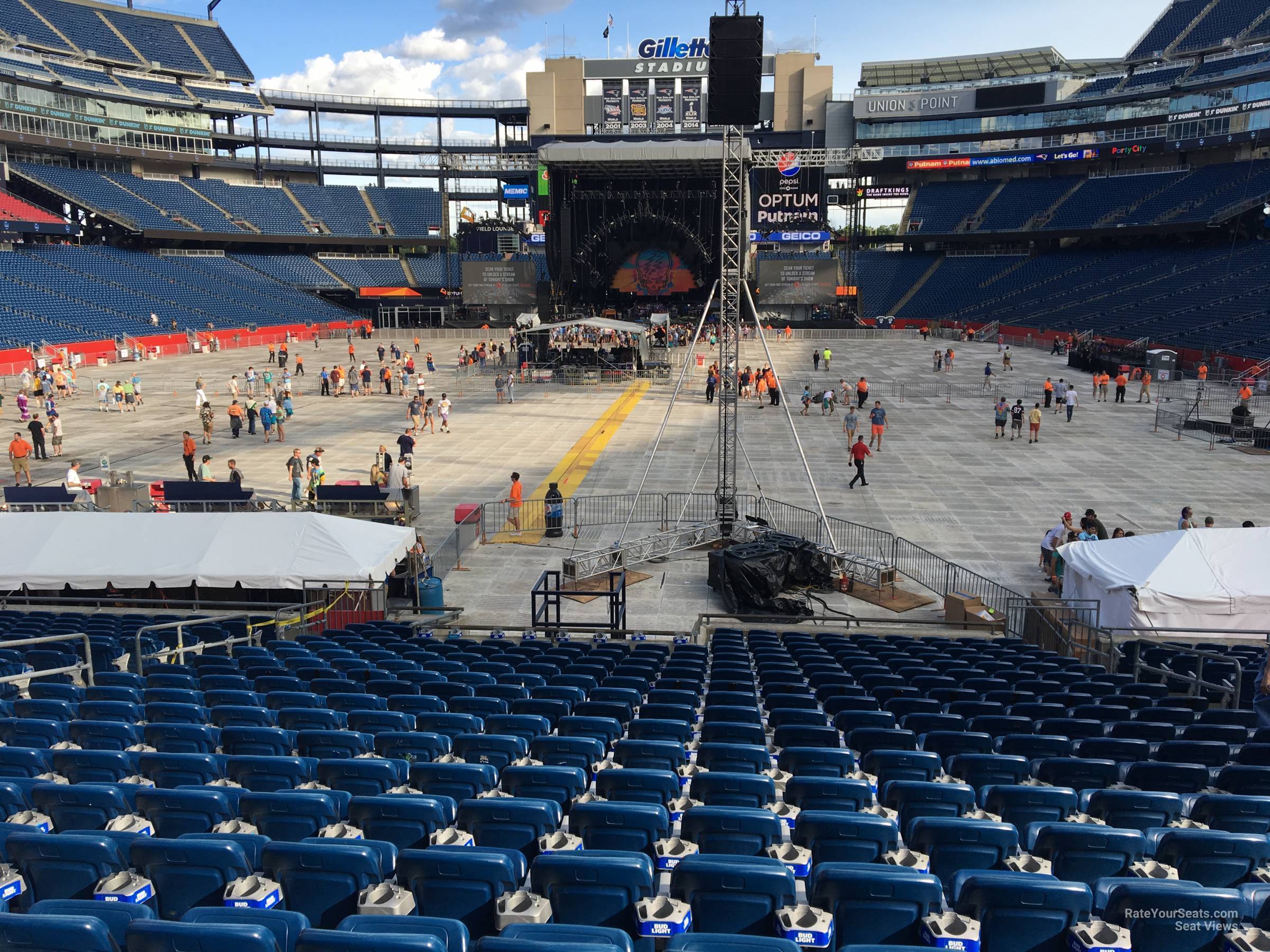 Gillette Stadium Section 142 Concert Seating - RateYourSeats.com