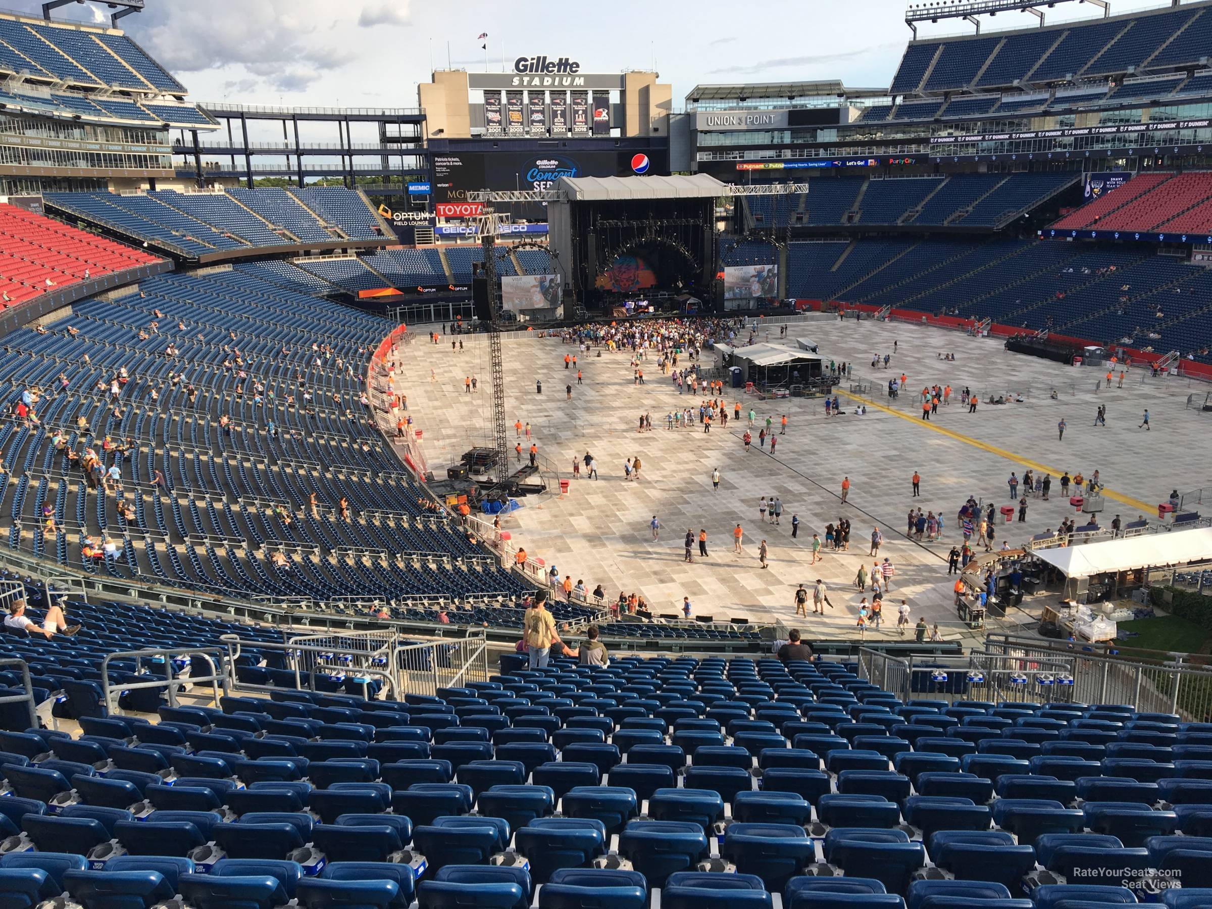 Foxborough Gillette Stadium Seating Chart