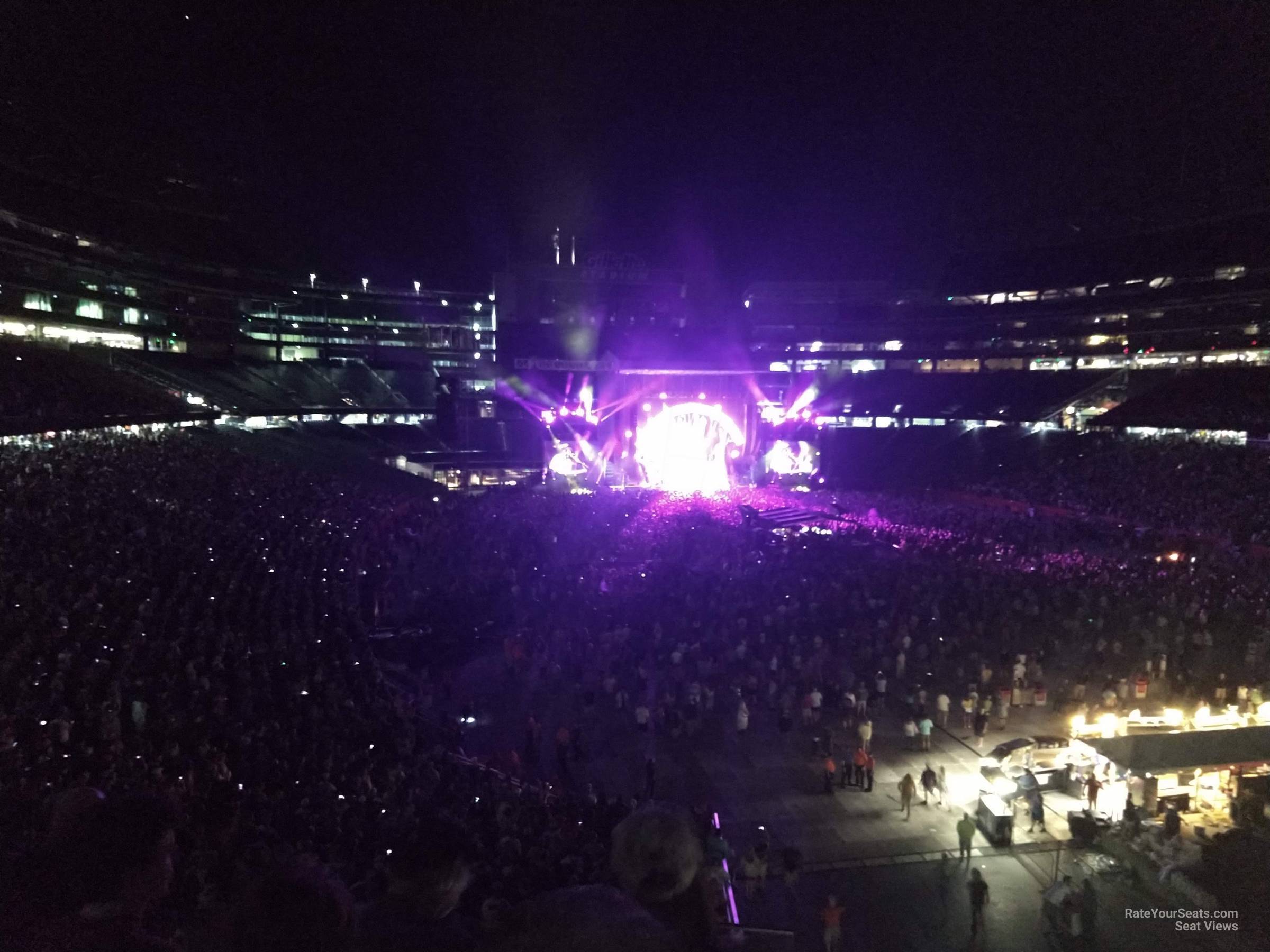 Section 201 at Gillette Stadium for Concerts