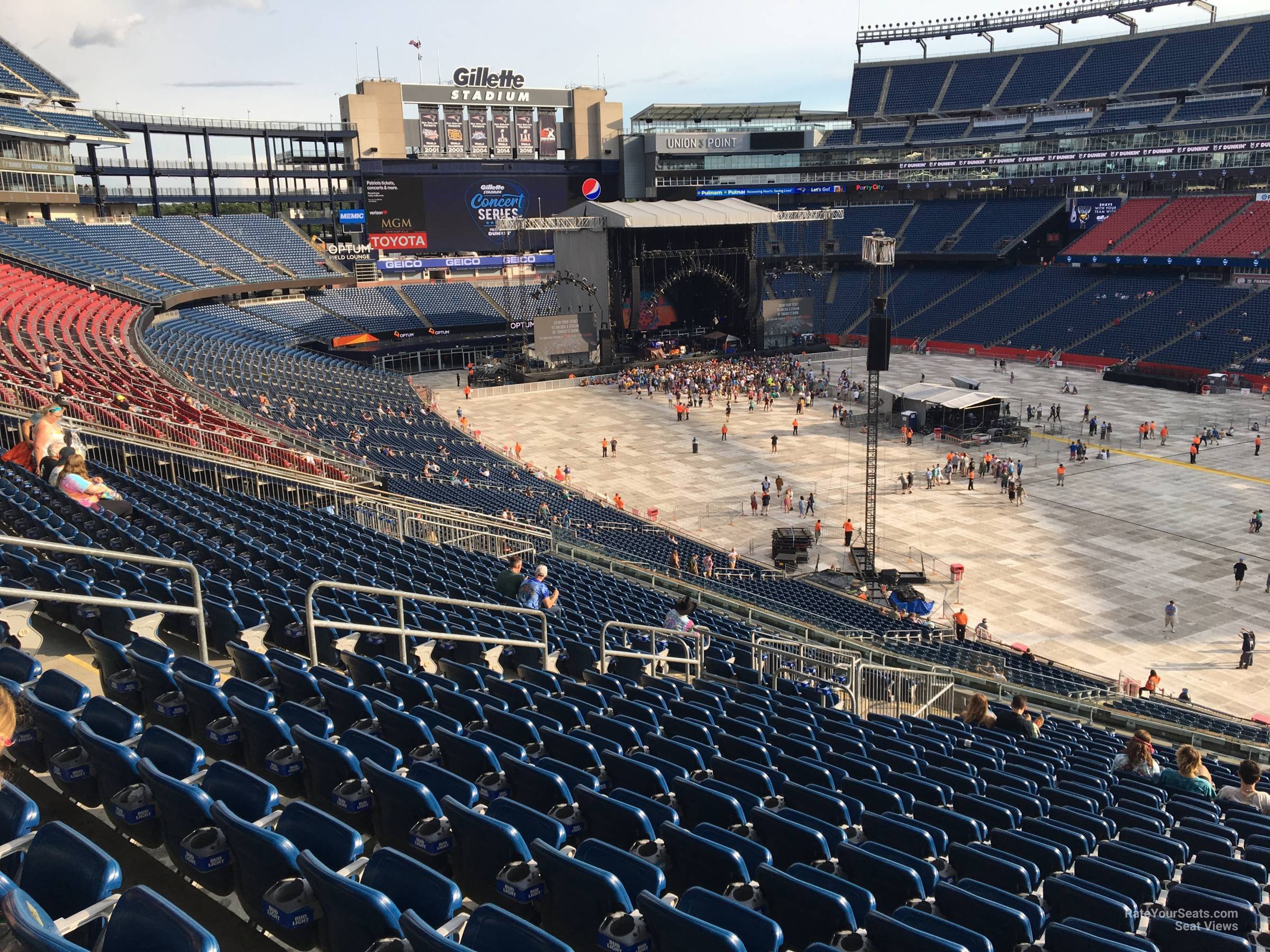 Gillette Stadium Section 204 Concert Seating - RateYourSeats.com
