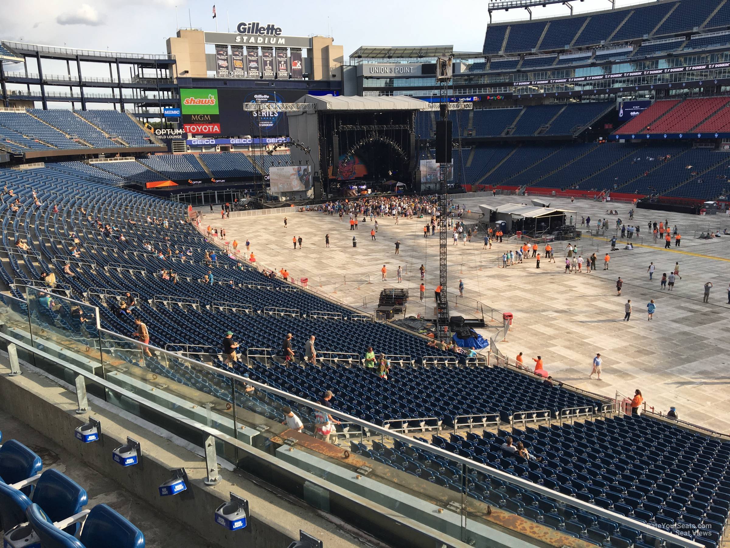Gillette Stadium Section 204 Concert Seating
