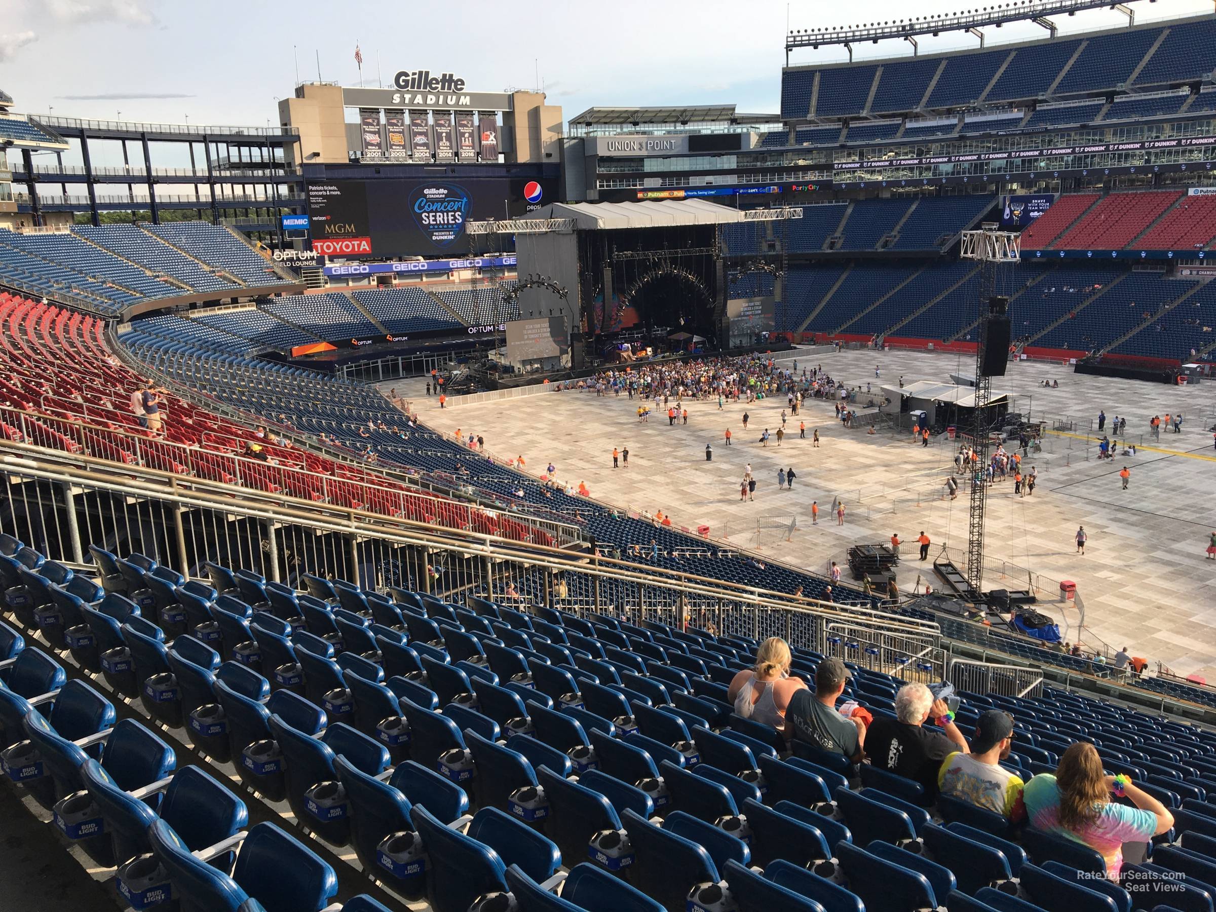 Gillette Stadium Section 205 Concert Seating - RateYourSeats.com