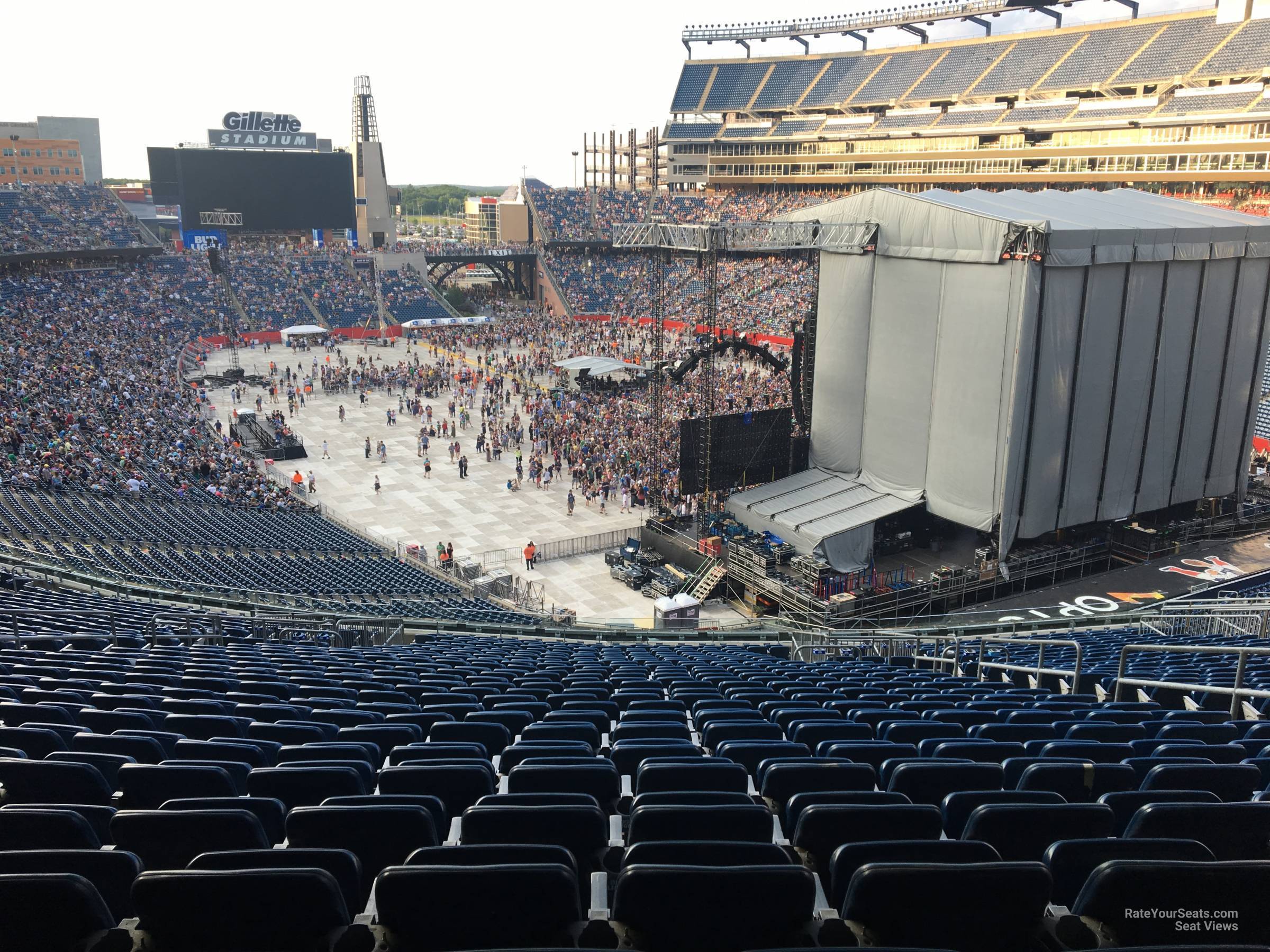 section 224, row 27 seat view  for concert - gillette stadium