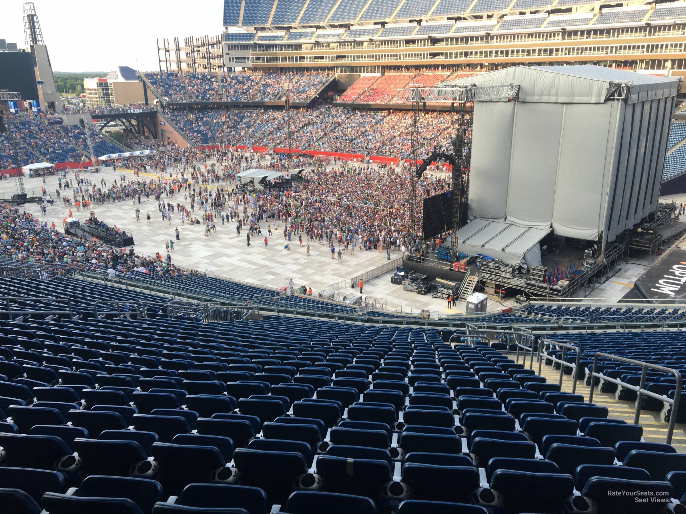 section 226, row 27 seat view  for concert - gillette stadium