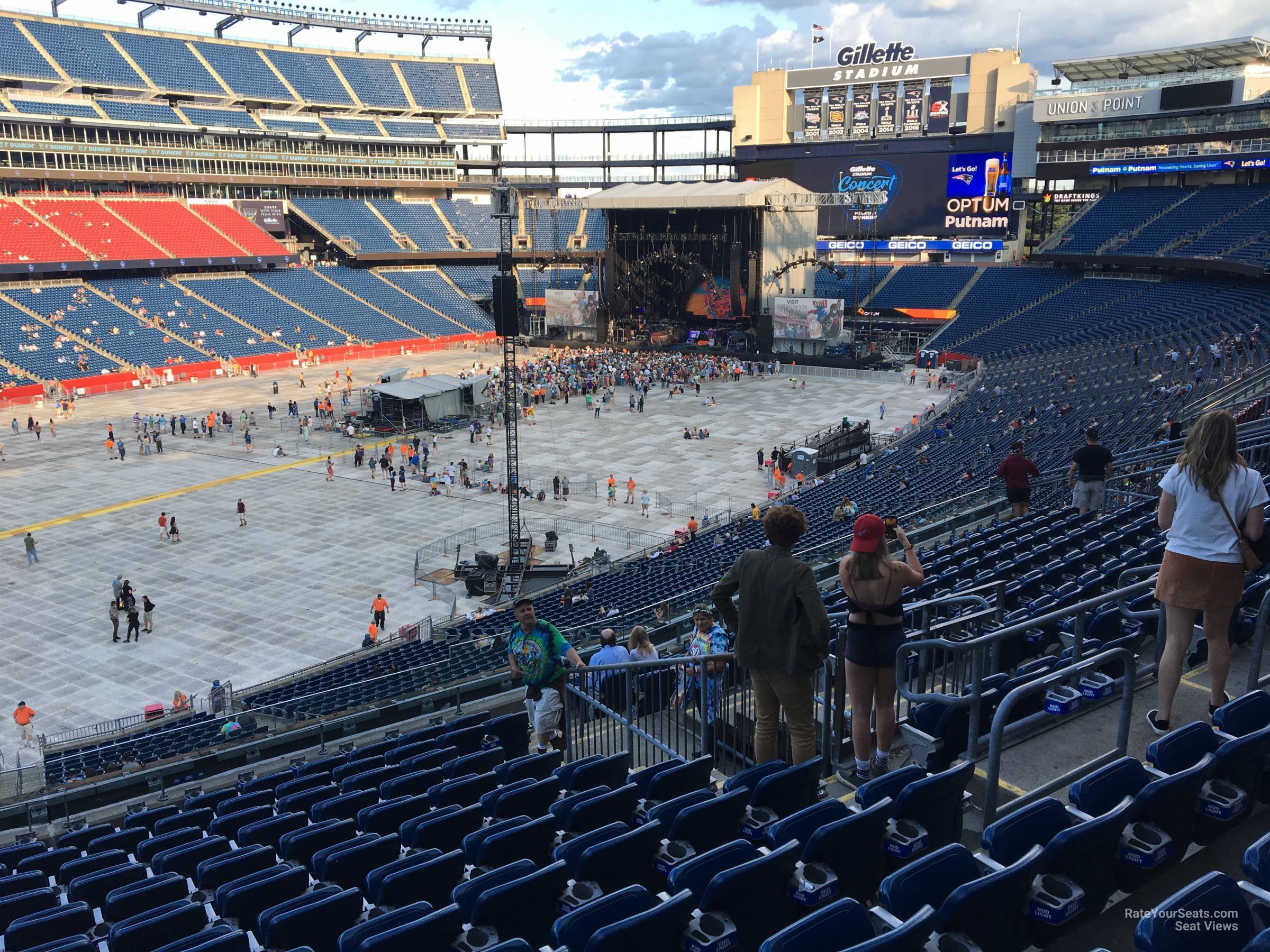 section 237, row 13 seat view  for concert - gillette stadium