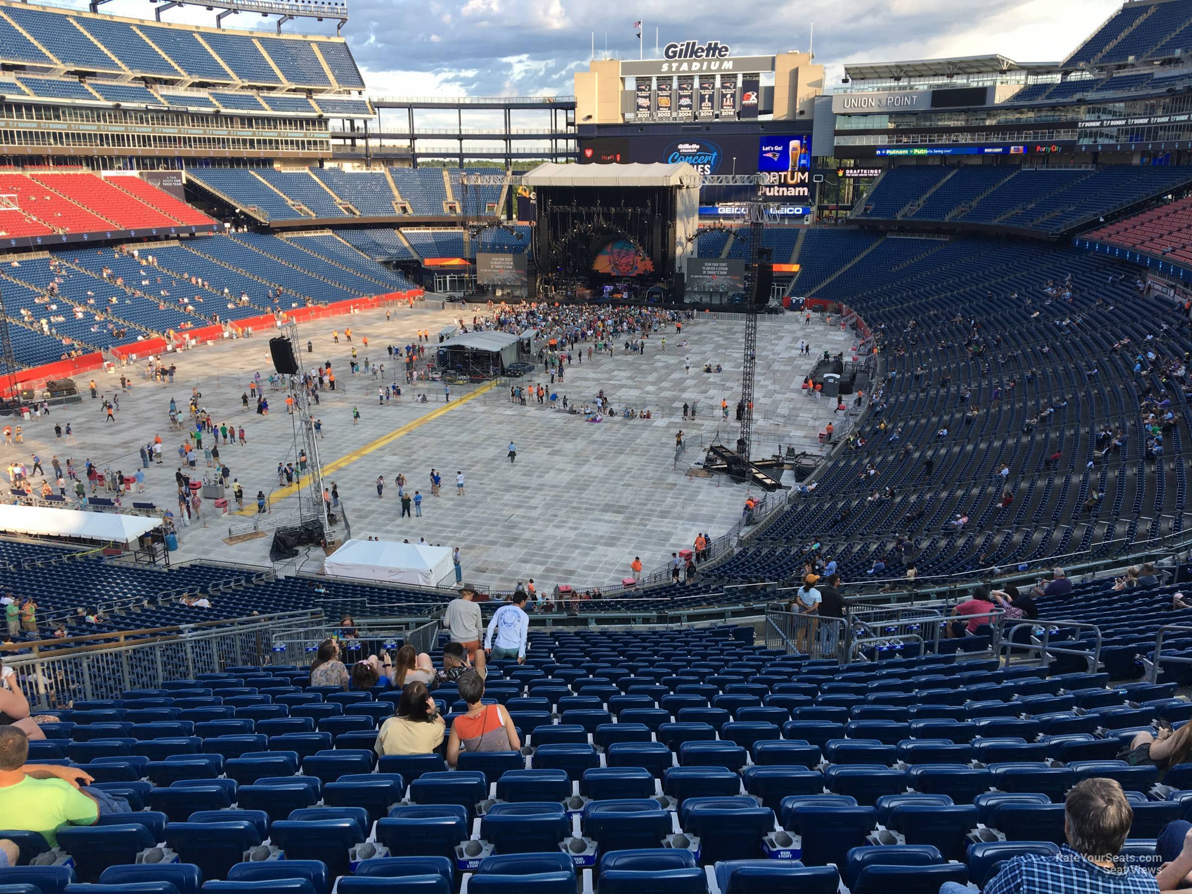 Gillette Stadium Section 240 Concert Seating - RateYourSeats.com