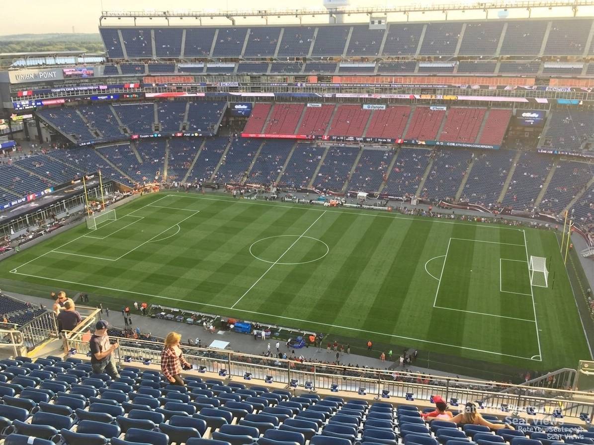 section 307, row 19 seat view  for soccer - gillette stadium
