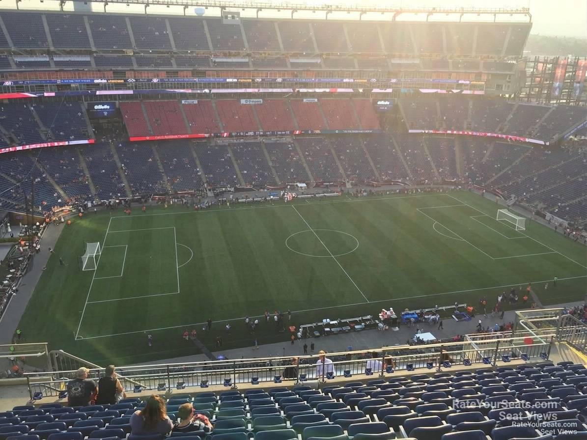 section 312, row 19 seat view  for soccer - gillette stadium