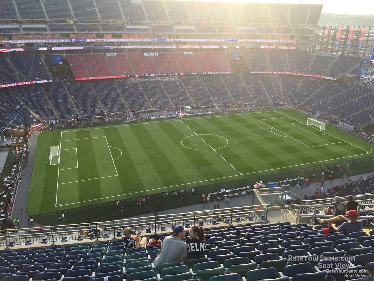section 313, row 19 seat view  for soccer - gillette stadium