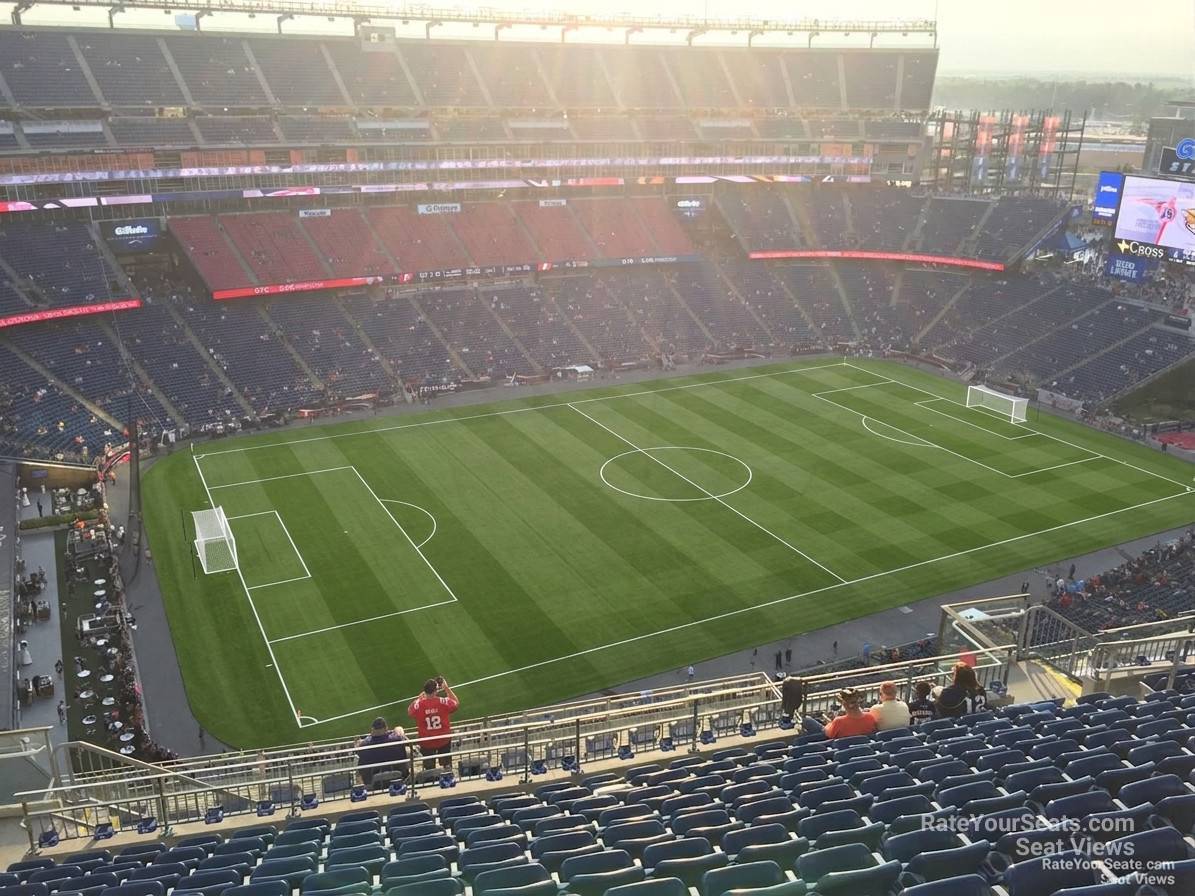 section 314, row 19 seat view  for soccer - gillette stadium