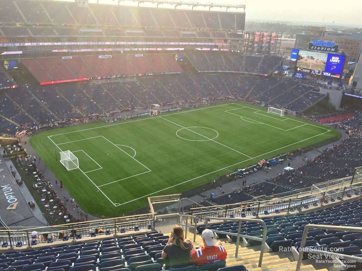 section 316, row 19 seat view  for soccer - gillette stadium